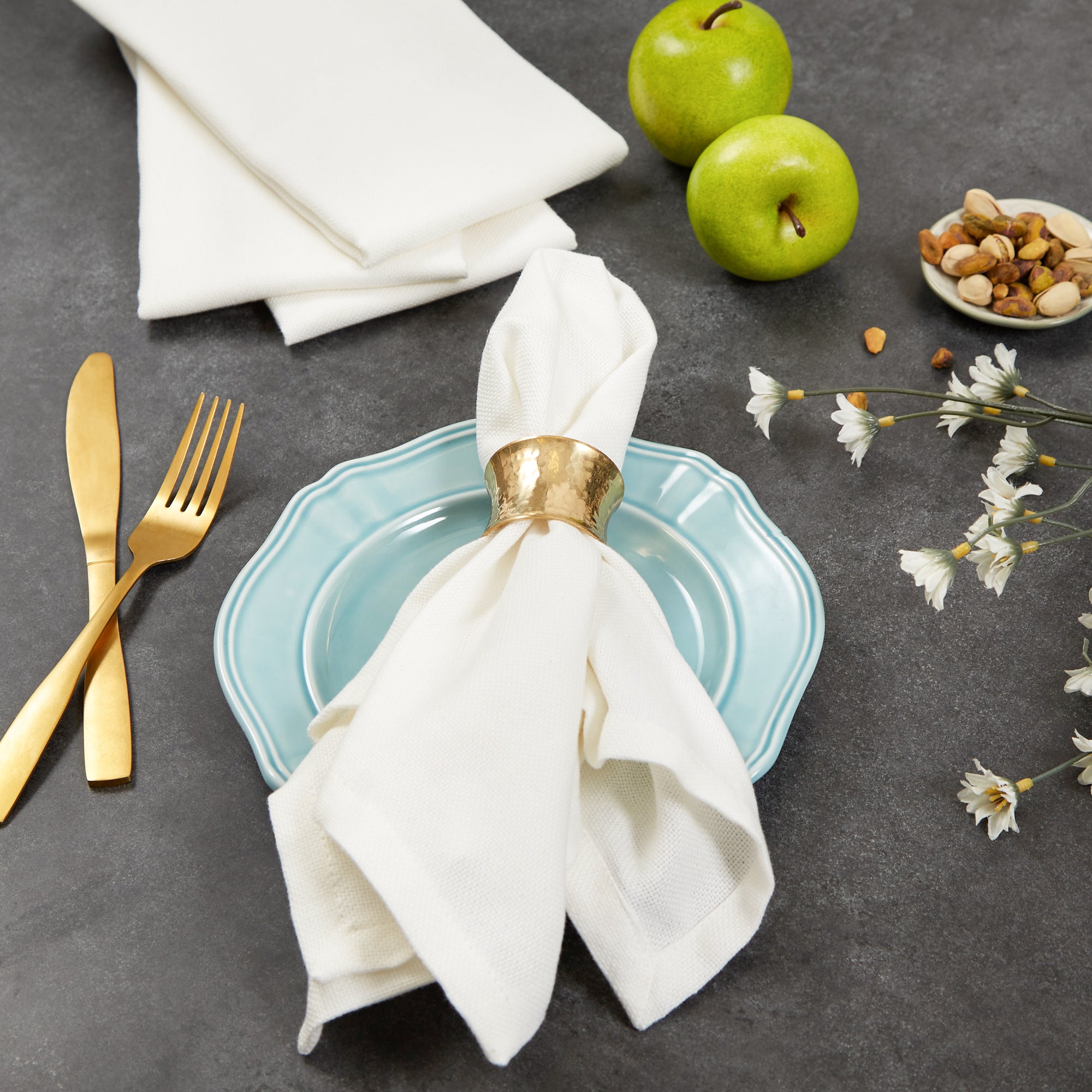 DII Variegated Cotton Dinner Napkin 6-Piece Set