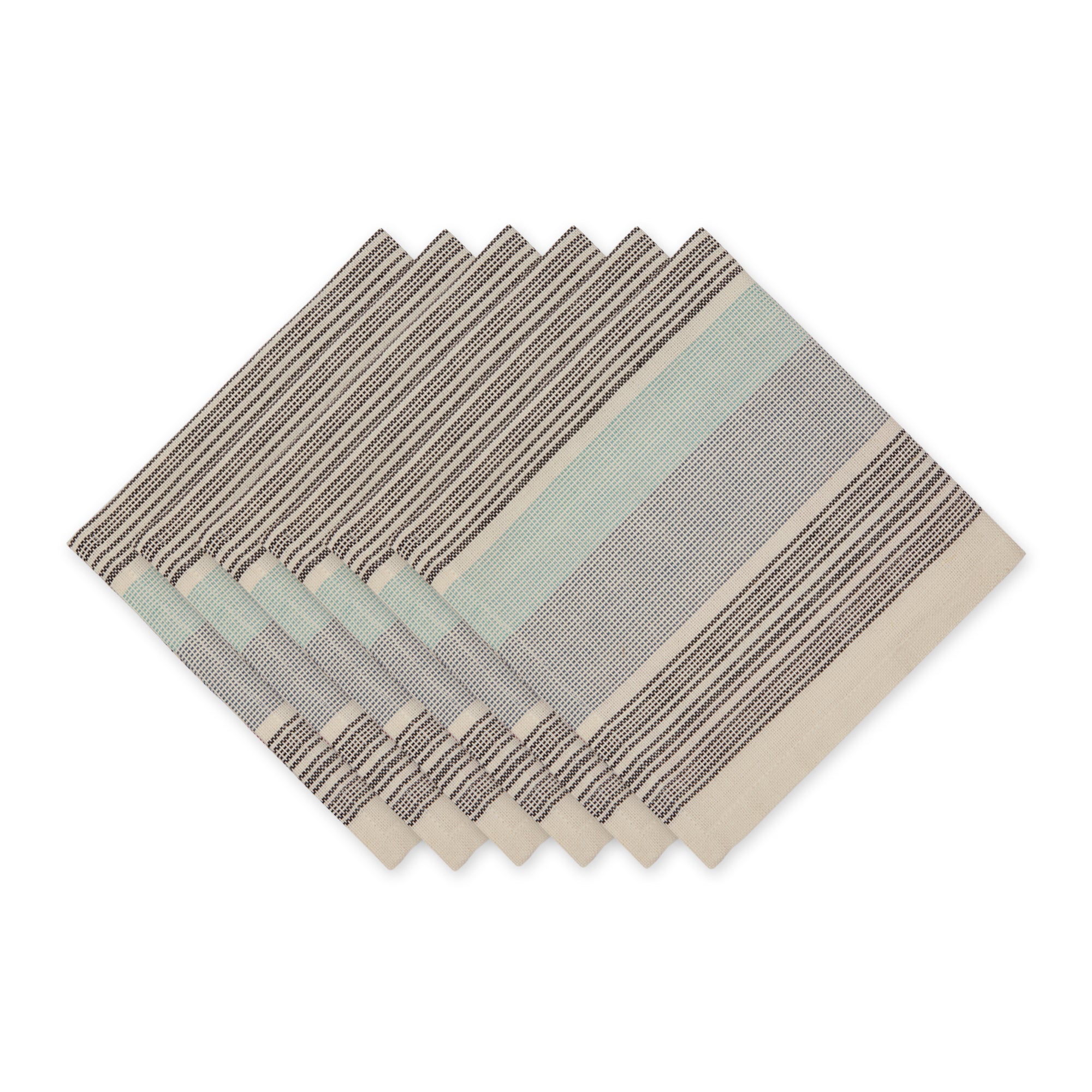 DII Variegated Cotton Dinner Napkin 6-Piece Set