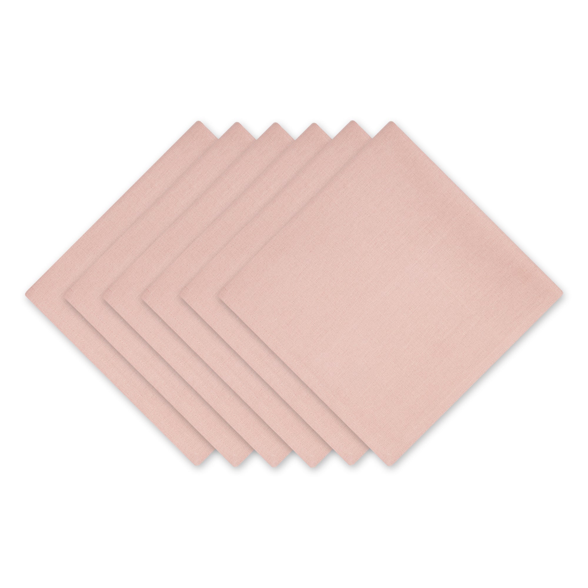 DII Solid Cotton Dinner Napkin 6-Piece Set
