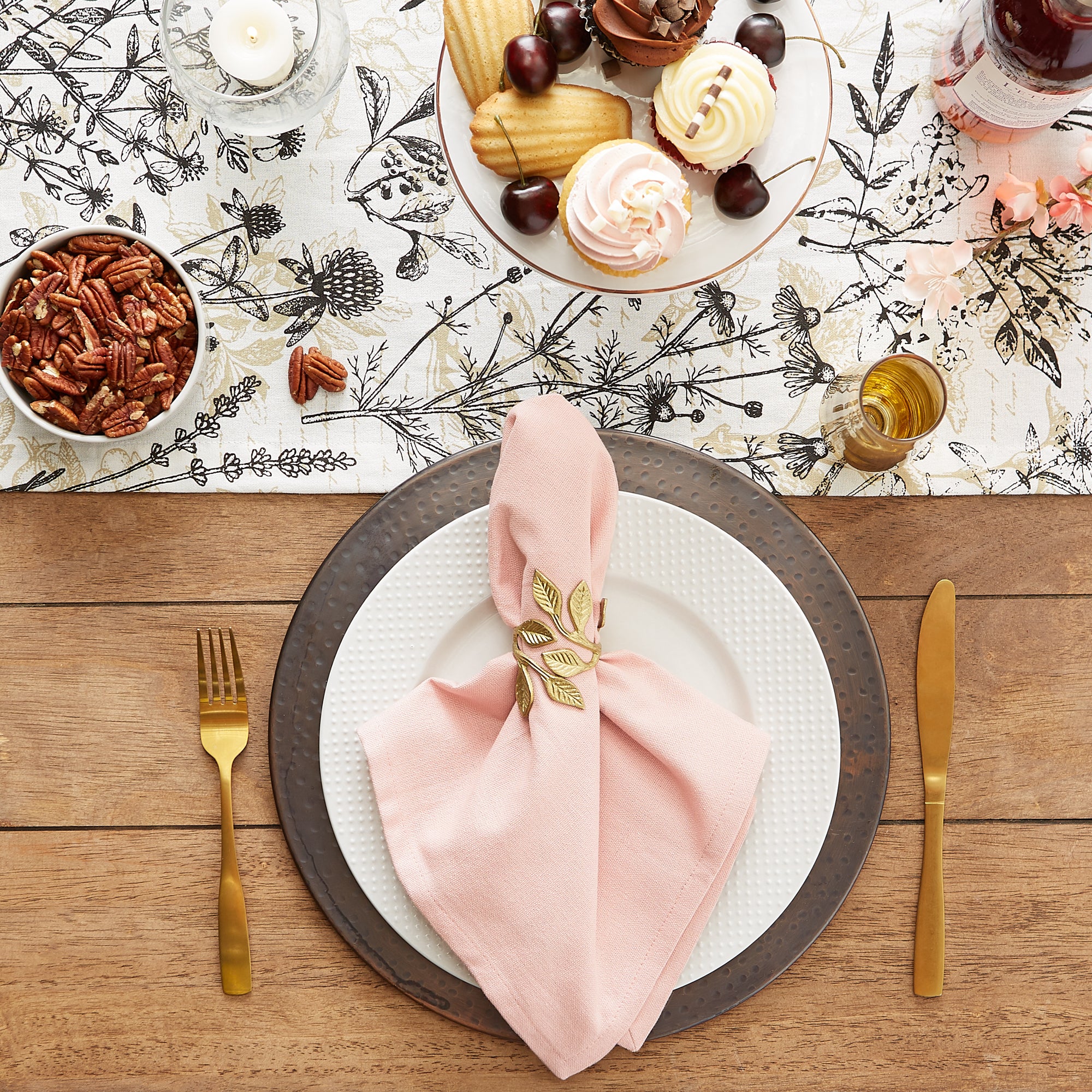 DII Solid Cotton Dinner Napkin 6-Piece Set