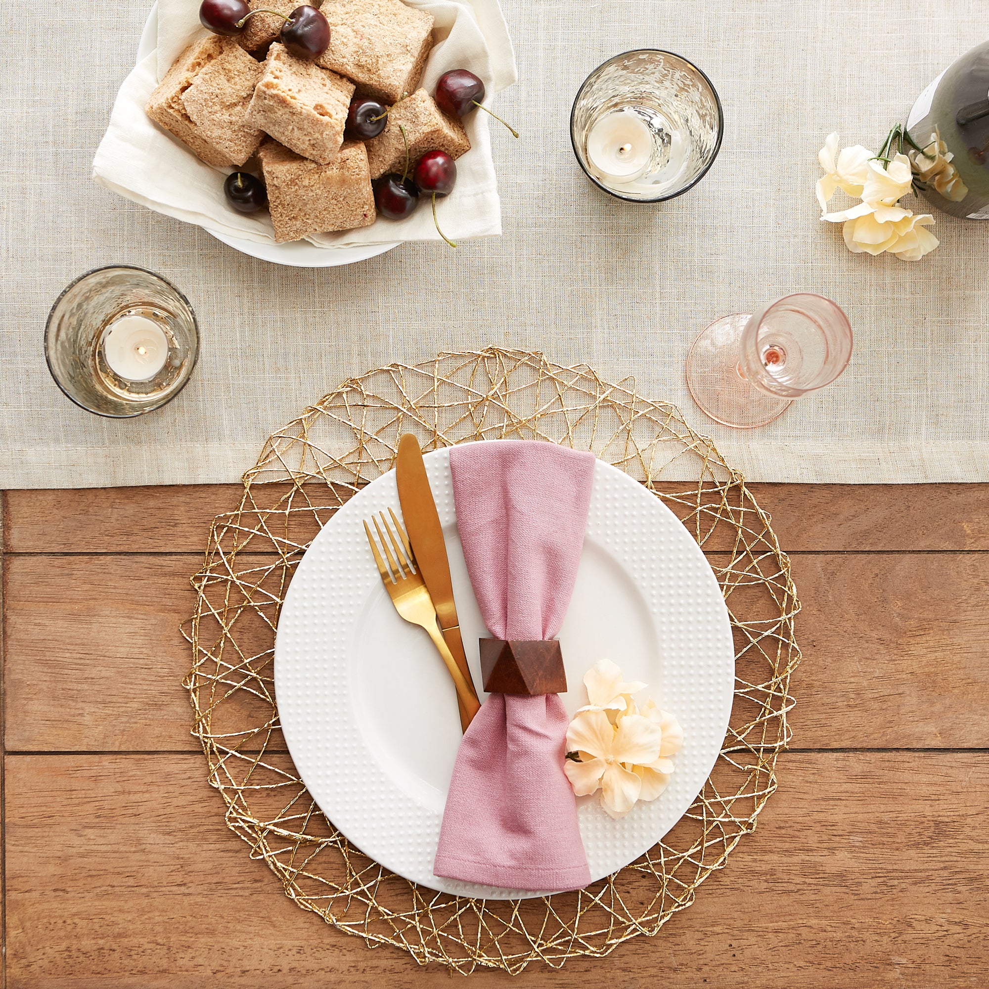 DII Solid Cotton Dinner Napkin 6-Piece Set