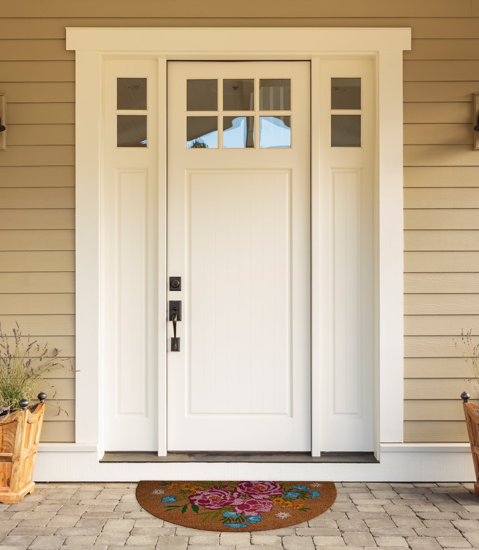 DII Bouquet Doormat, Non-Slip PVC Backing