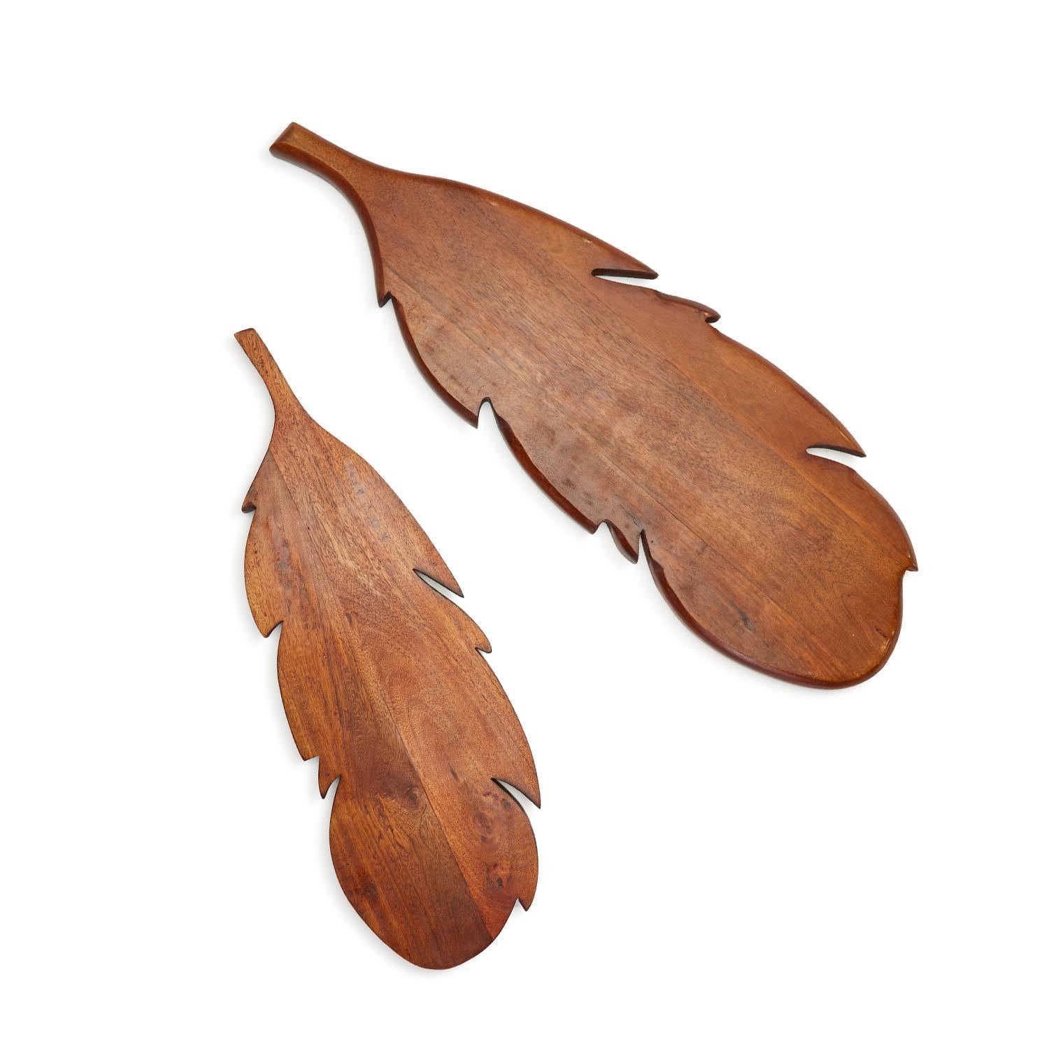 Feather Serving Boards Includes 2 Sizes, Set of 2