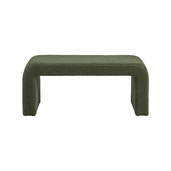 Goldmine Upholstered Bench with Curved Seat