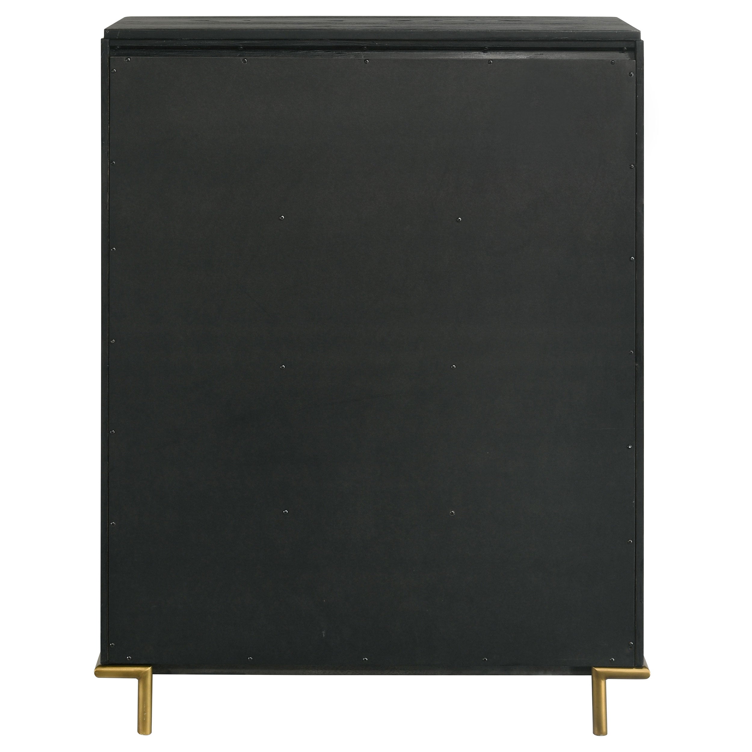 Anser Black 5-Drawer Chest