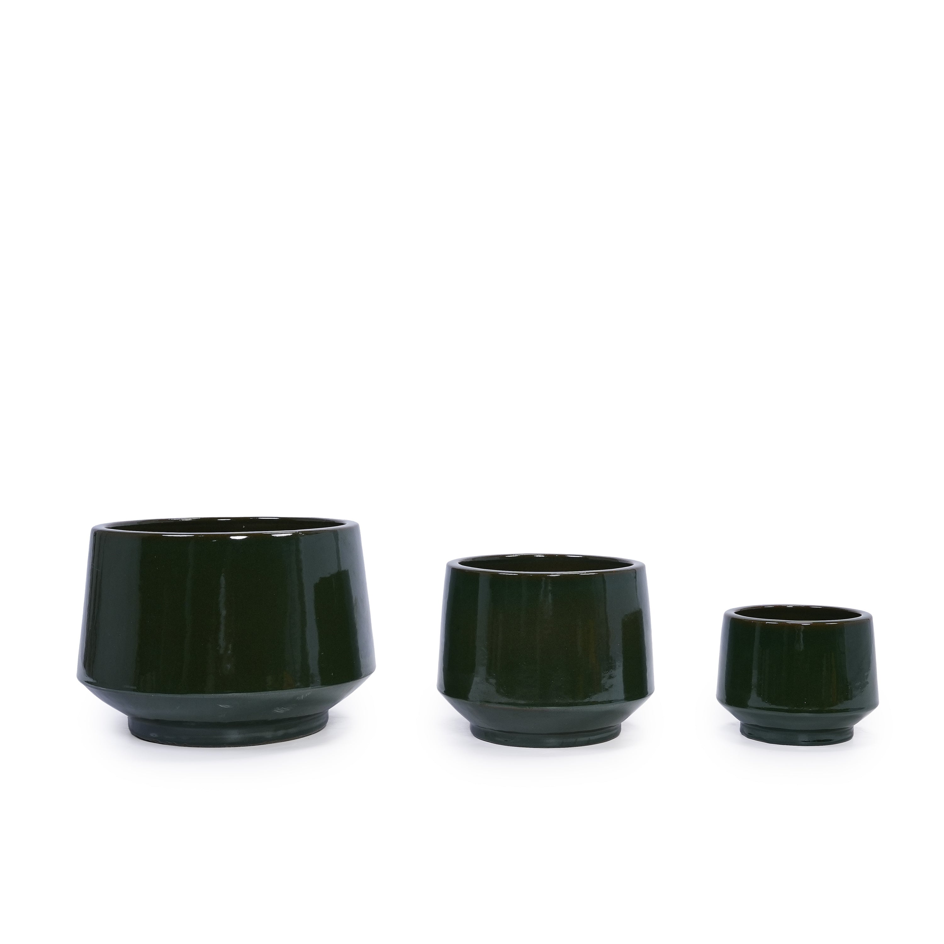 Solano Handmade Glazed Ceramic Planter, Set of 3