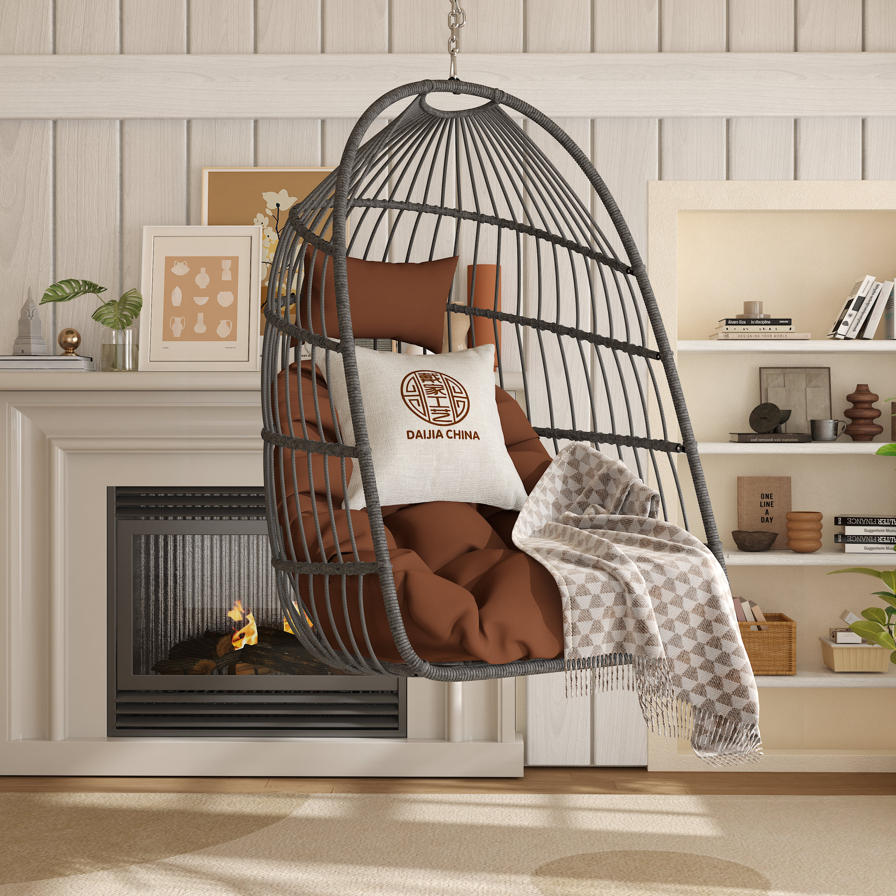 Folding Outdoor Egg Swing Chair