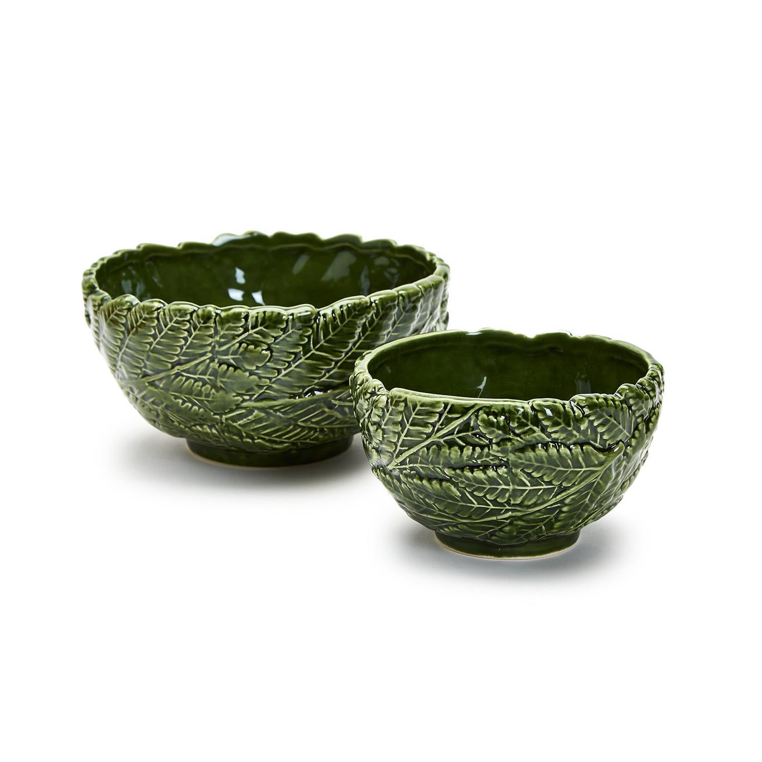 Fern Leaf Bowls, Set of 2