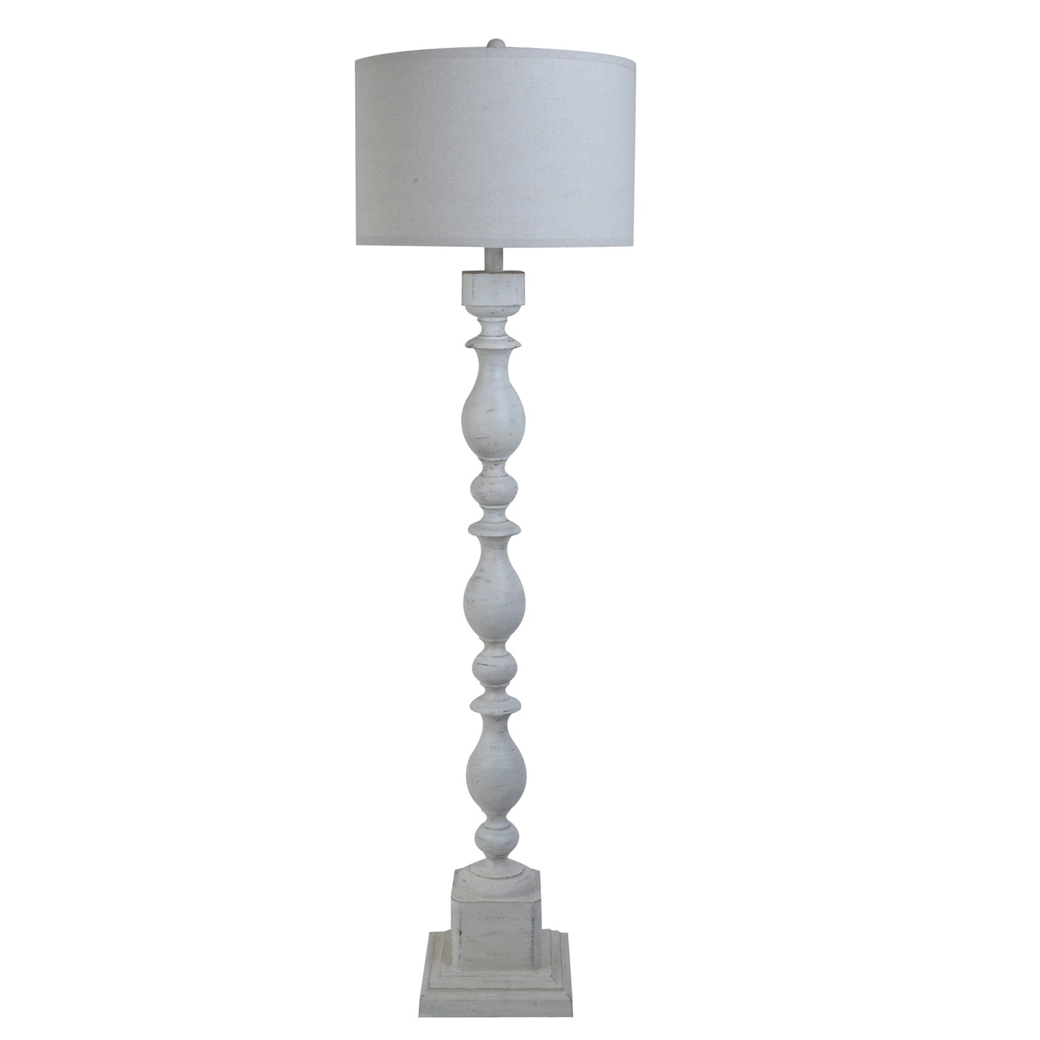 Wood Post Floor Lamp