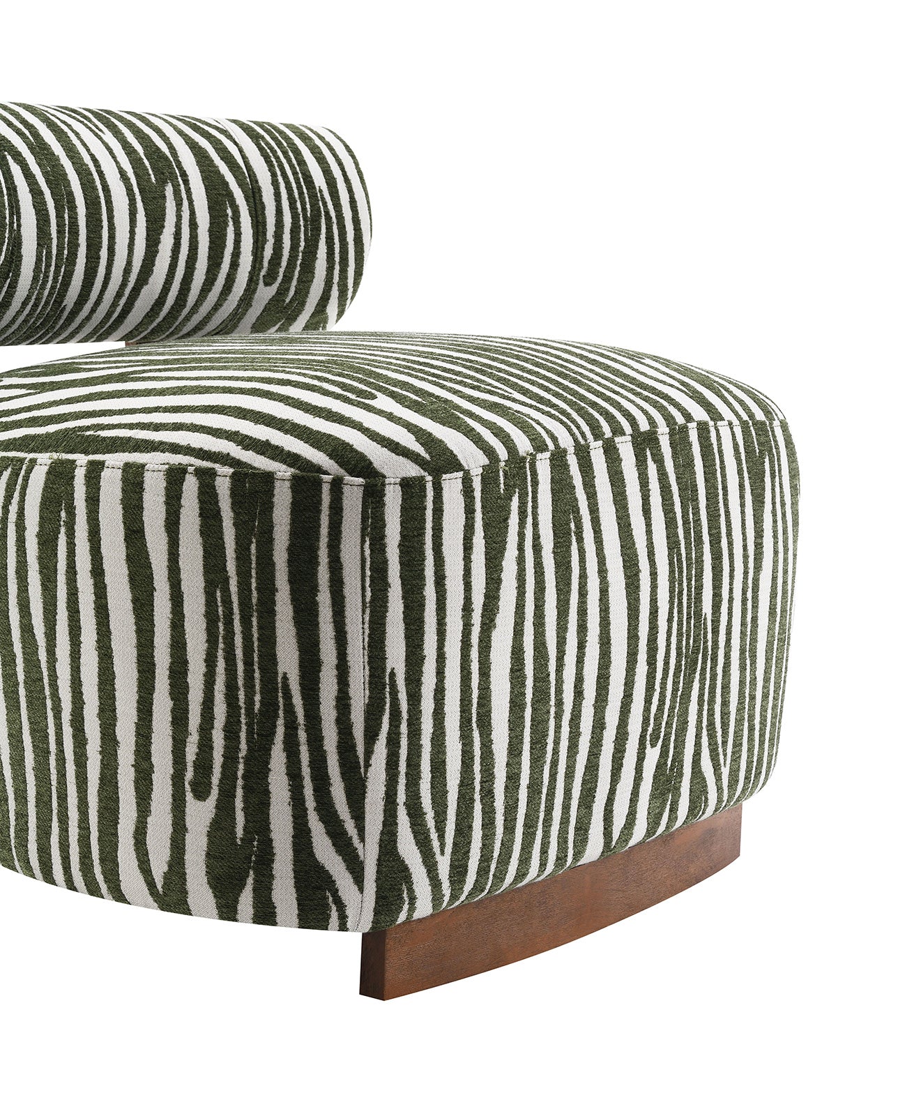 Avril Modern Zebra Stripe Accent Chair