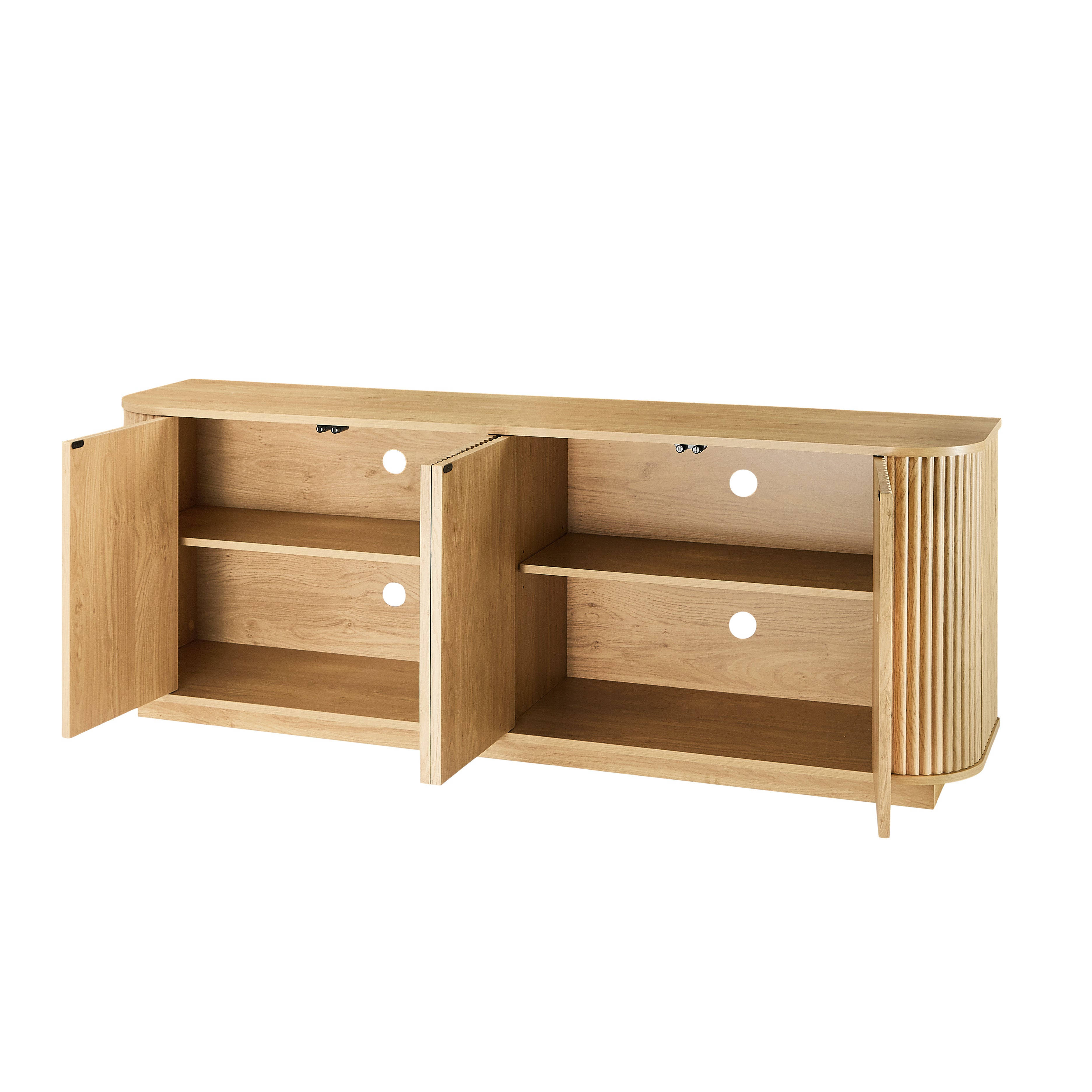 Fluted TV Stand
