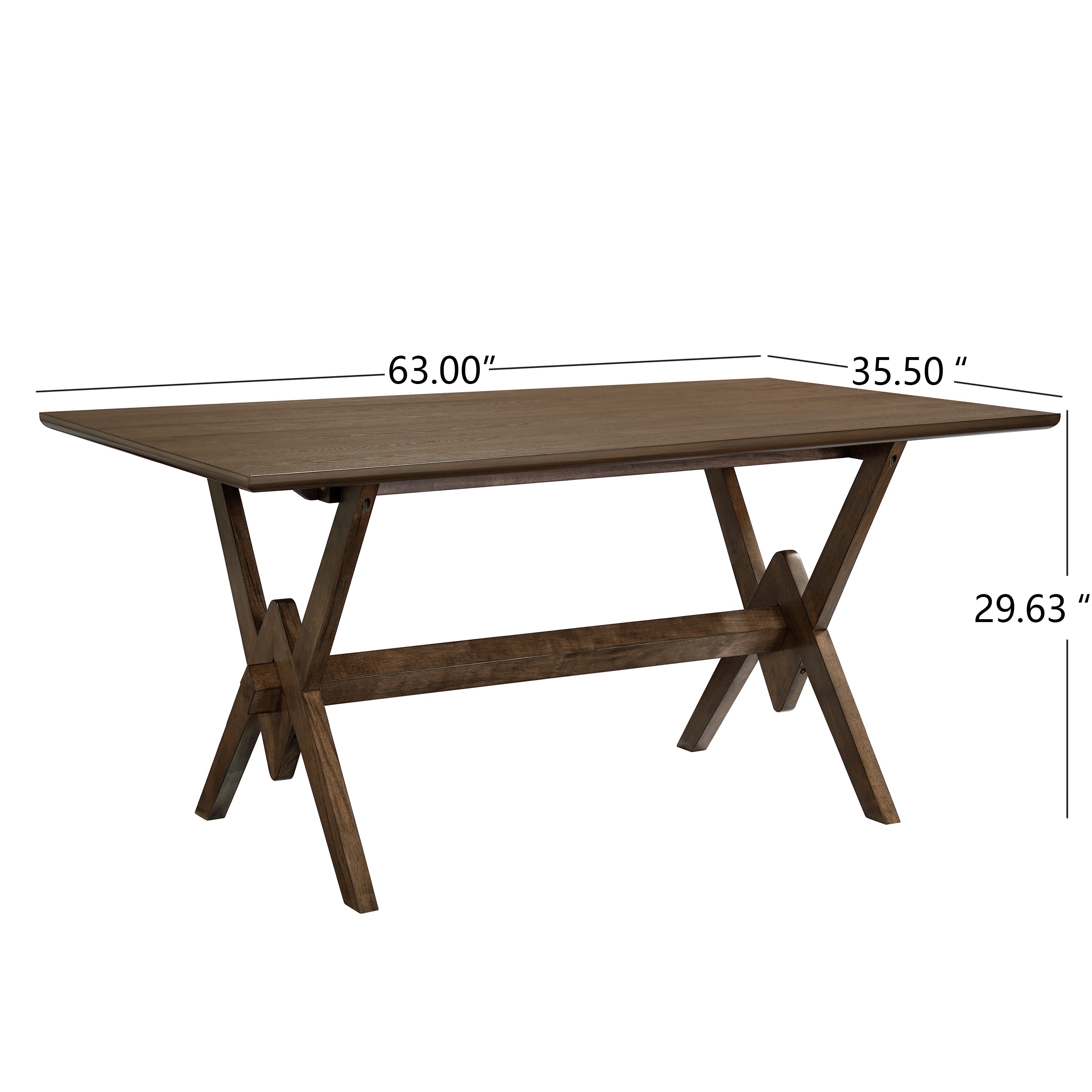 Double V Rectangular Dining Table