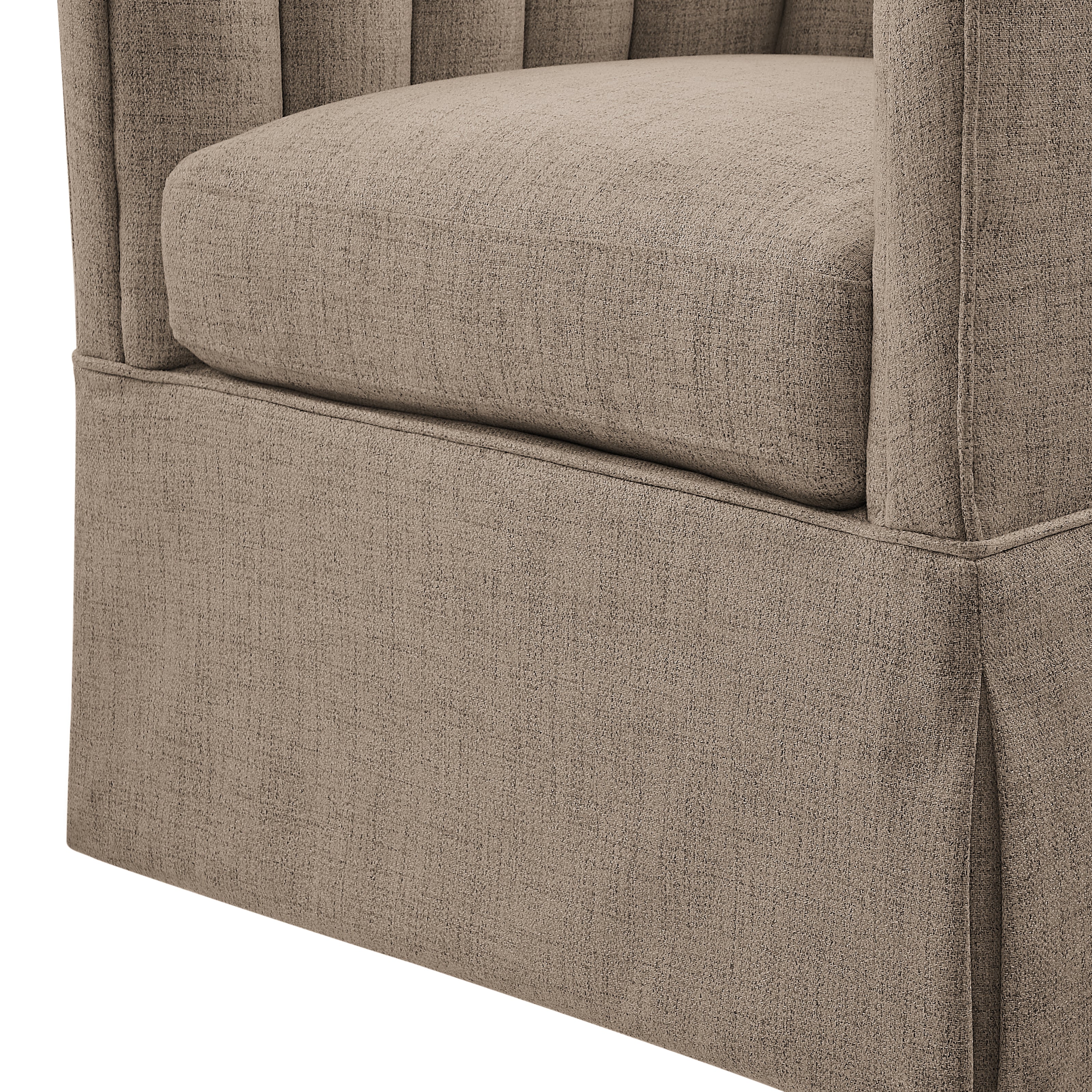 Skirted Swivel Accent Chair