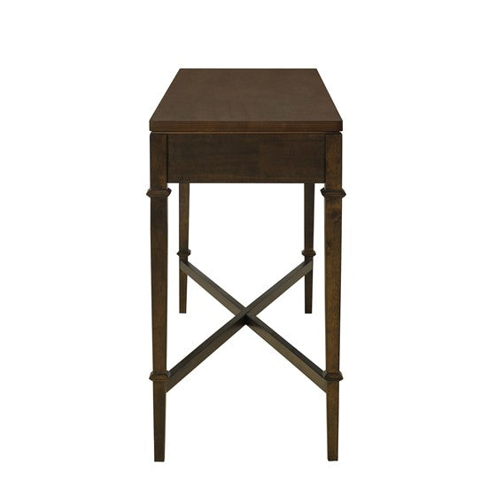 2-Drawer Console Table with X-Shaped Base