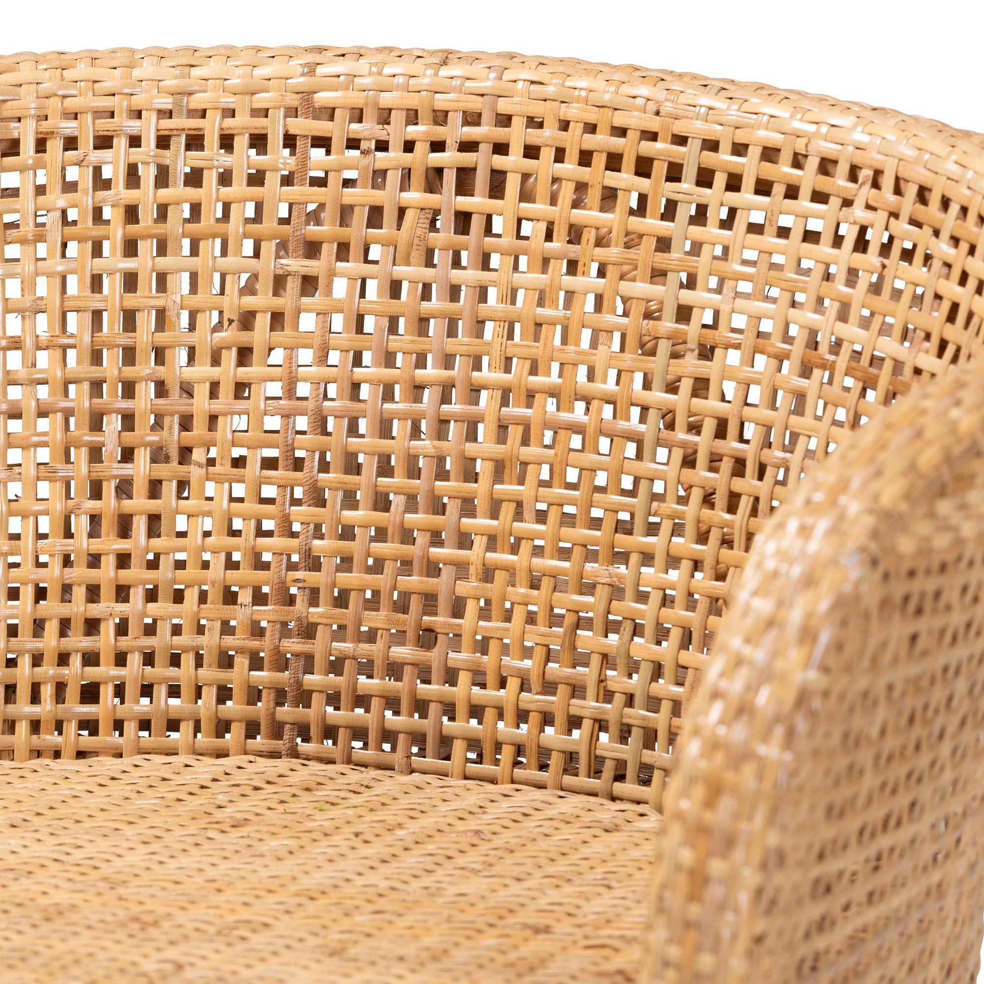 Brittney Rattan and Acacia Wood Counter Stool