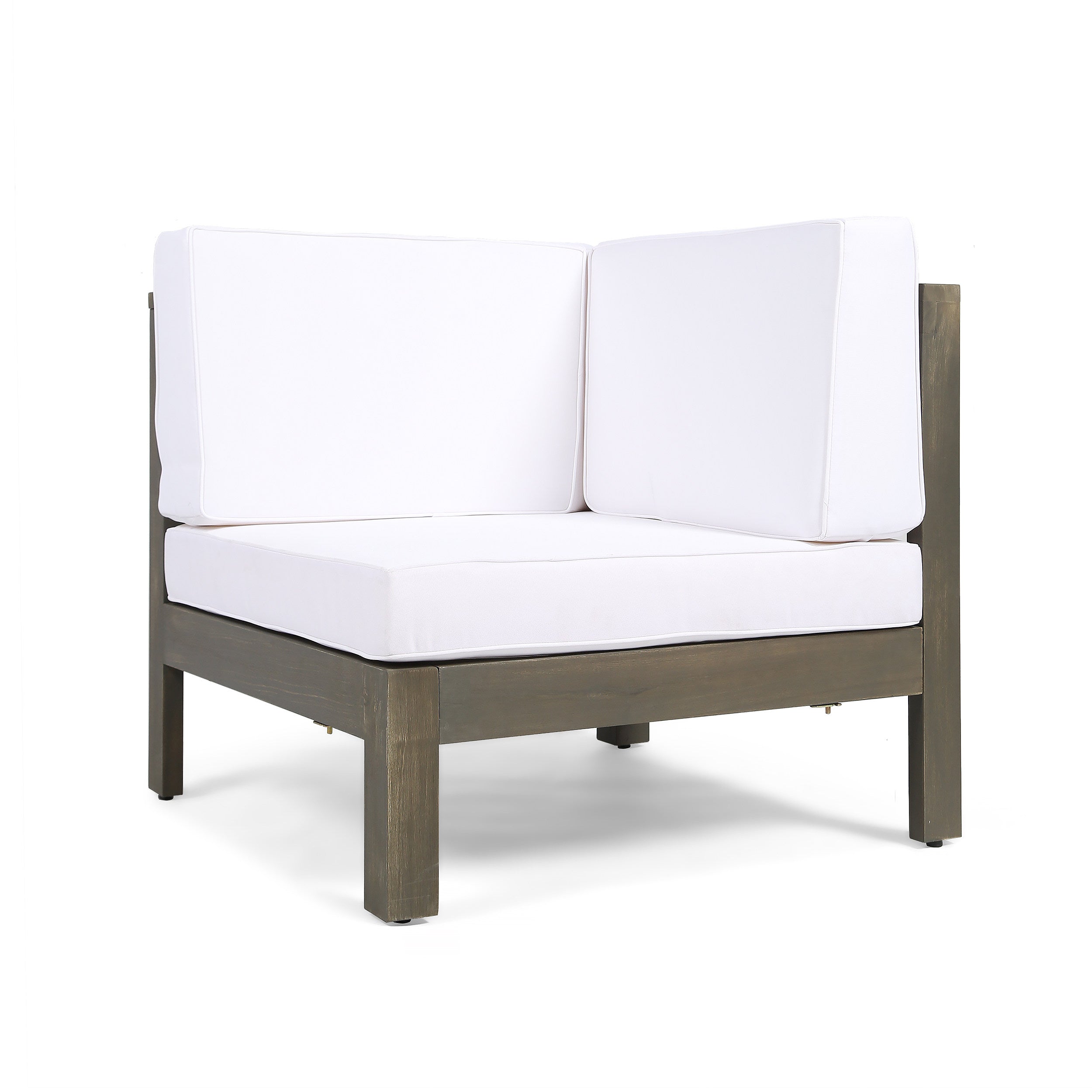 5-Piece Outdoor Sectional with V Shape and Slat Panel Design
