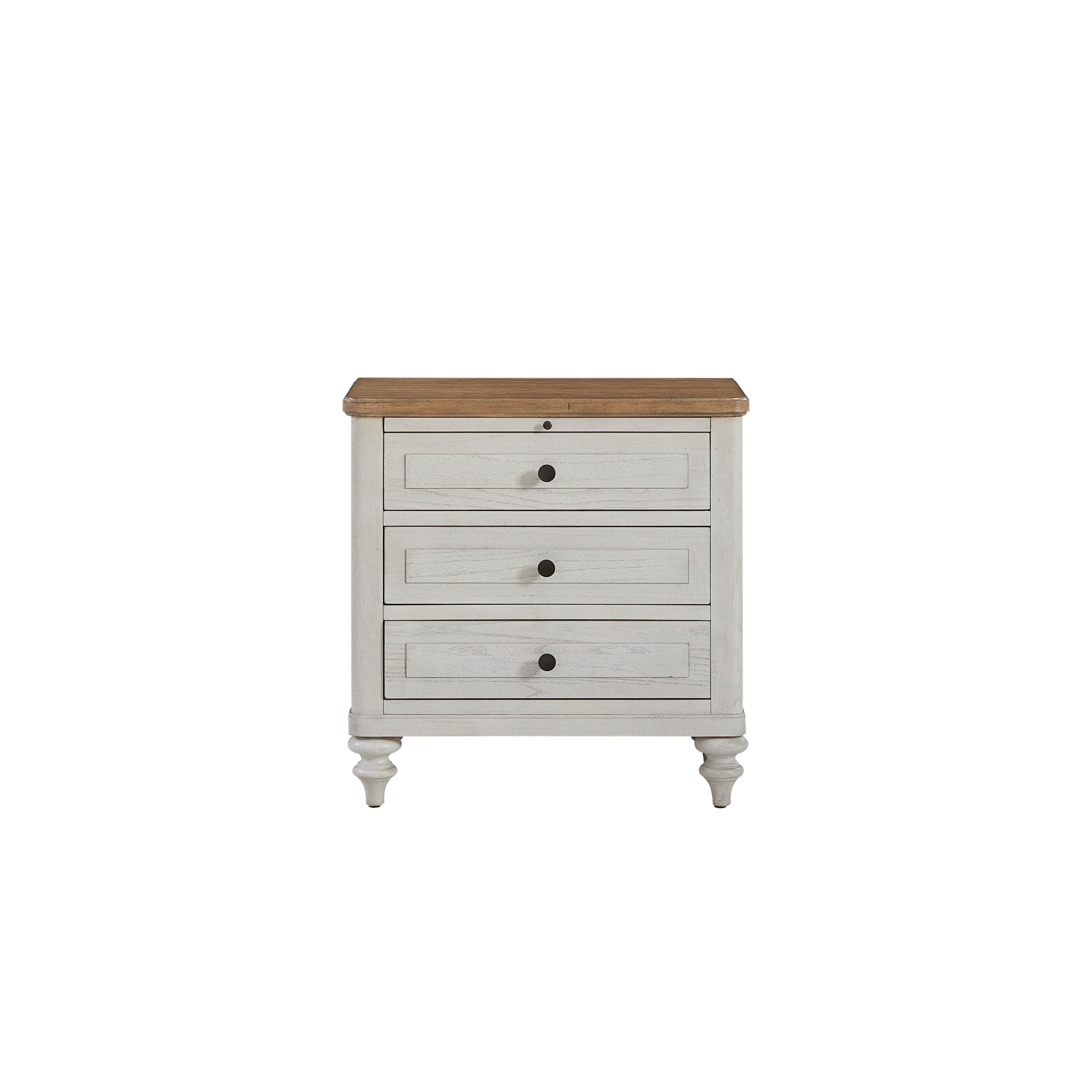 Anberlin 3-Drawer Nightstand with USB