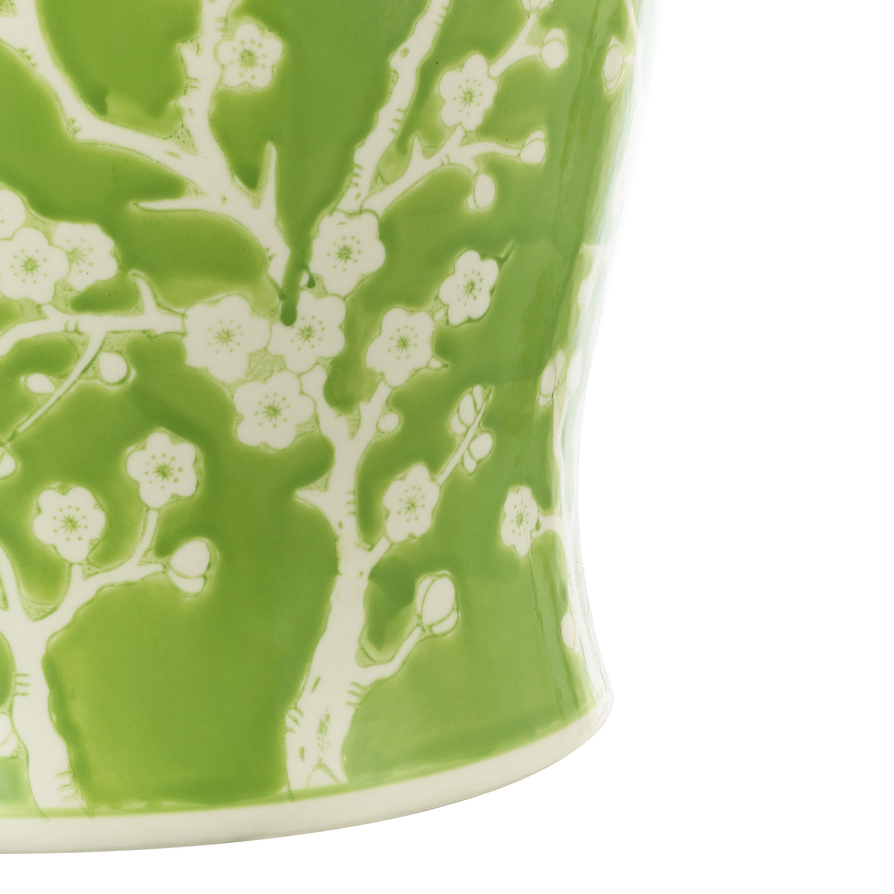 Cherry Blossom 17.75" Ceramic Garden Stool