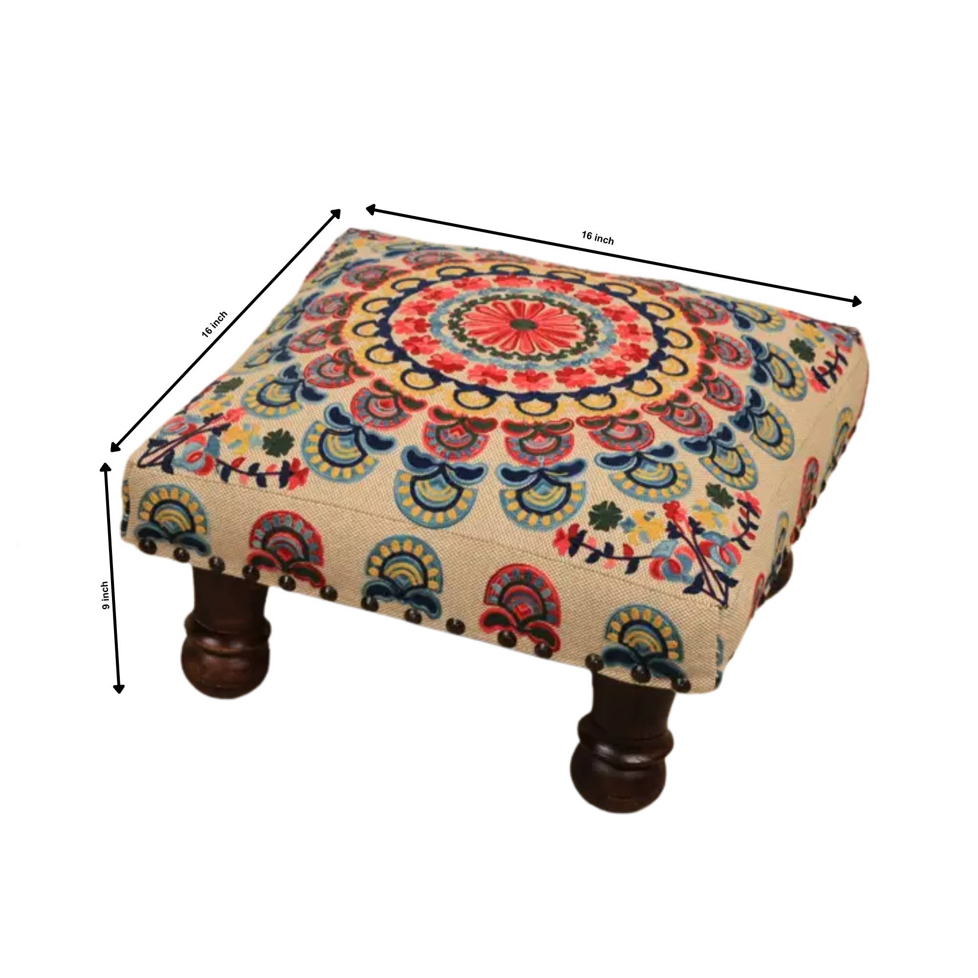 Mystic Mandala Foot Stool