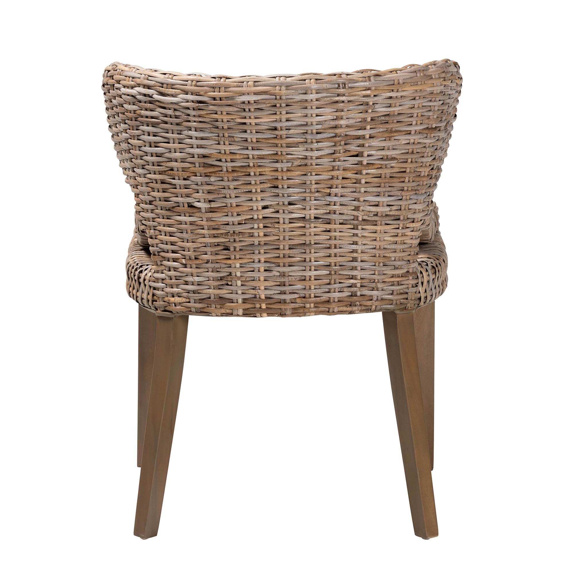 Flynn Rattan and Wood Dining Chair