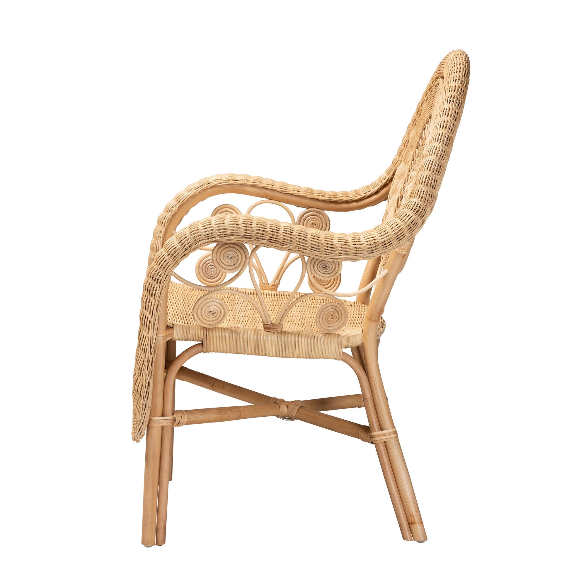 Kamran Rattan Arm Chair