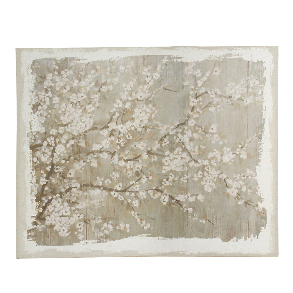 Canvas Wall Art with Large Cherry Blossom Print
