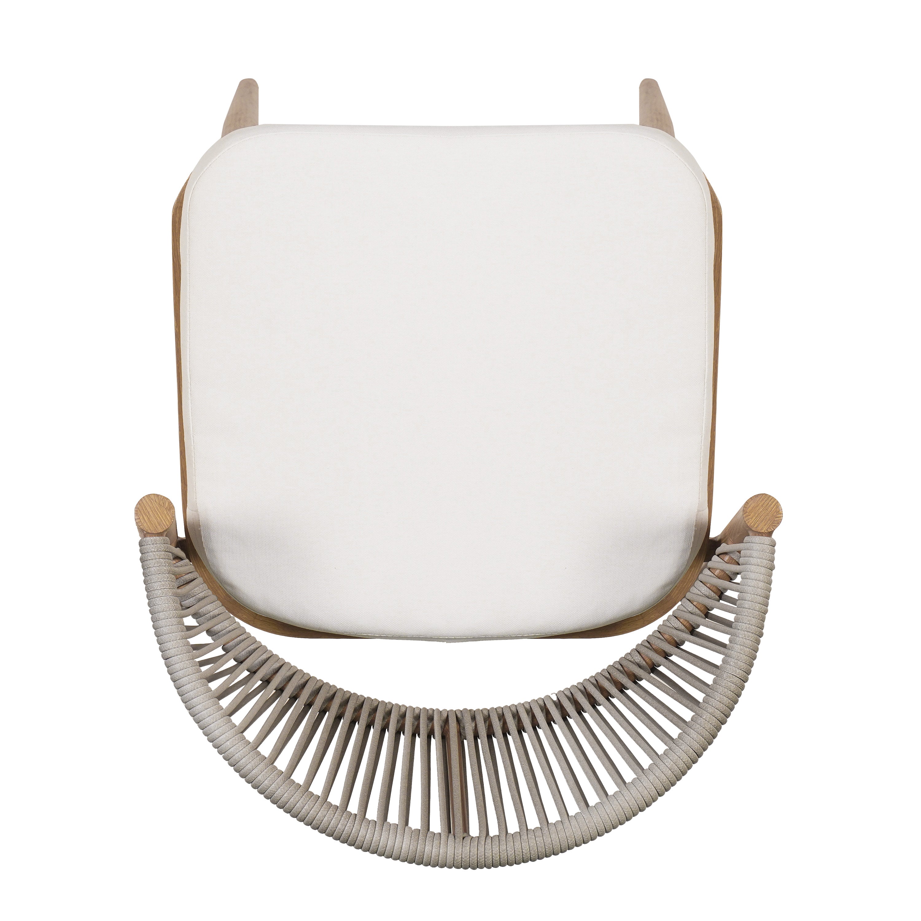 Outdoor Metal Frame Stools with Scallop-Shaped Backrest & Water-Resistant Cushions, Set of 2