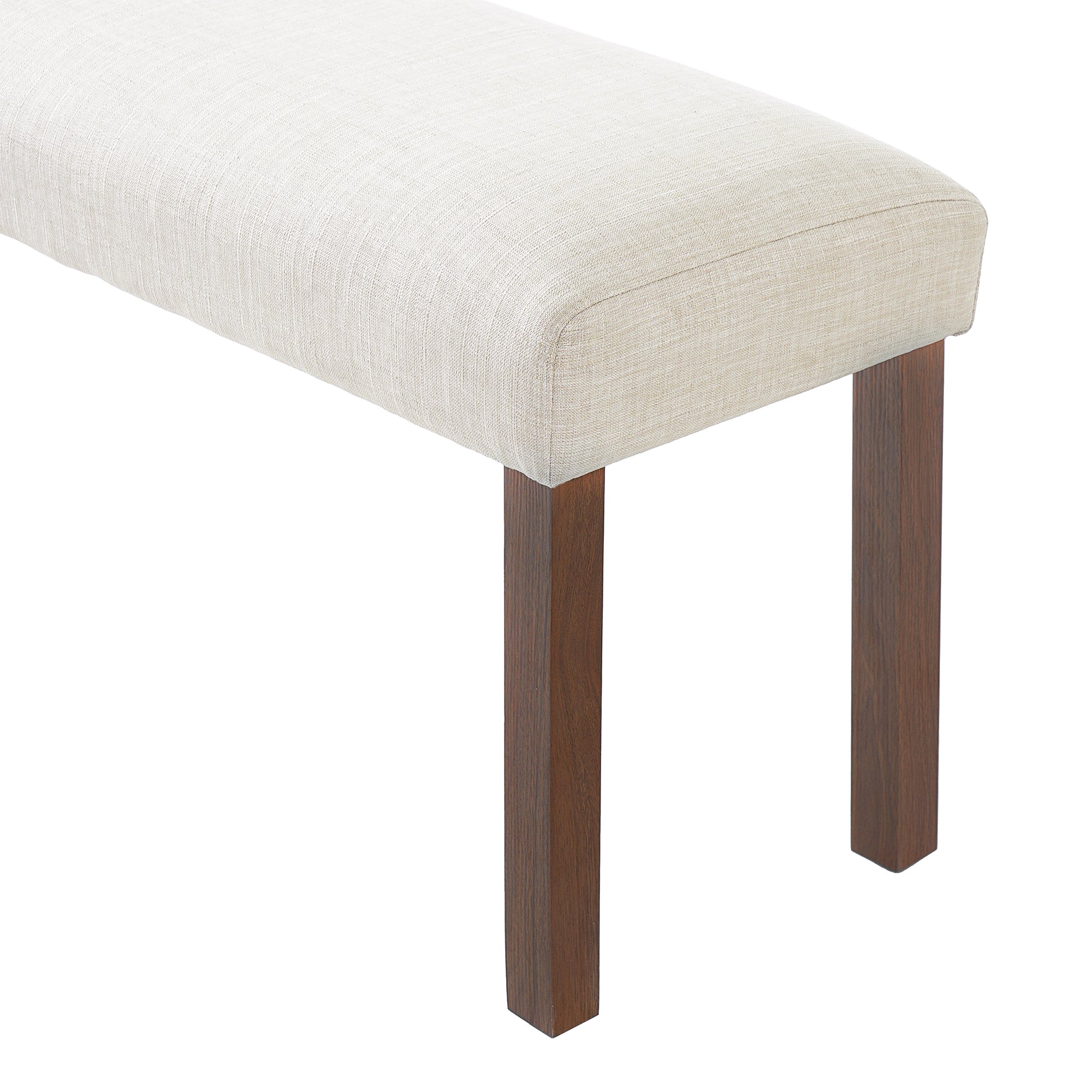 Franklin Modern 6-Piece Dining Set with 4 Upholstered Chairs & Bench