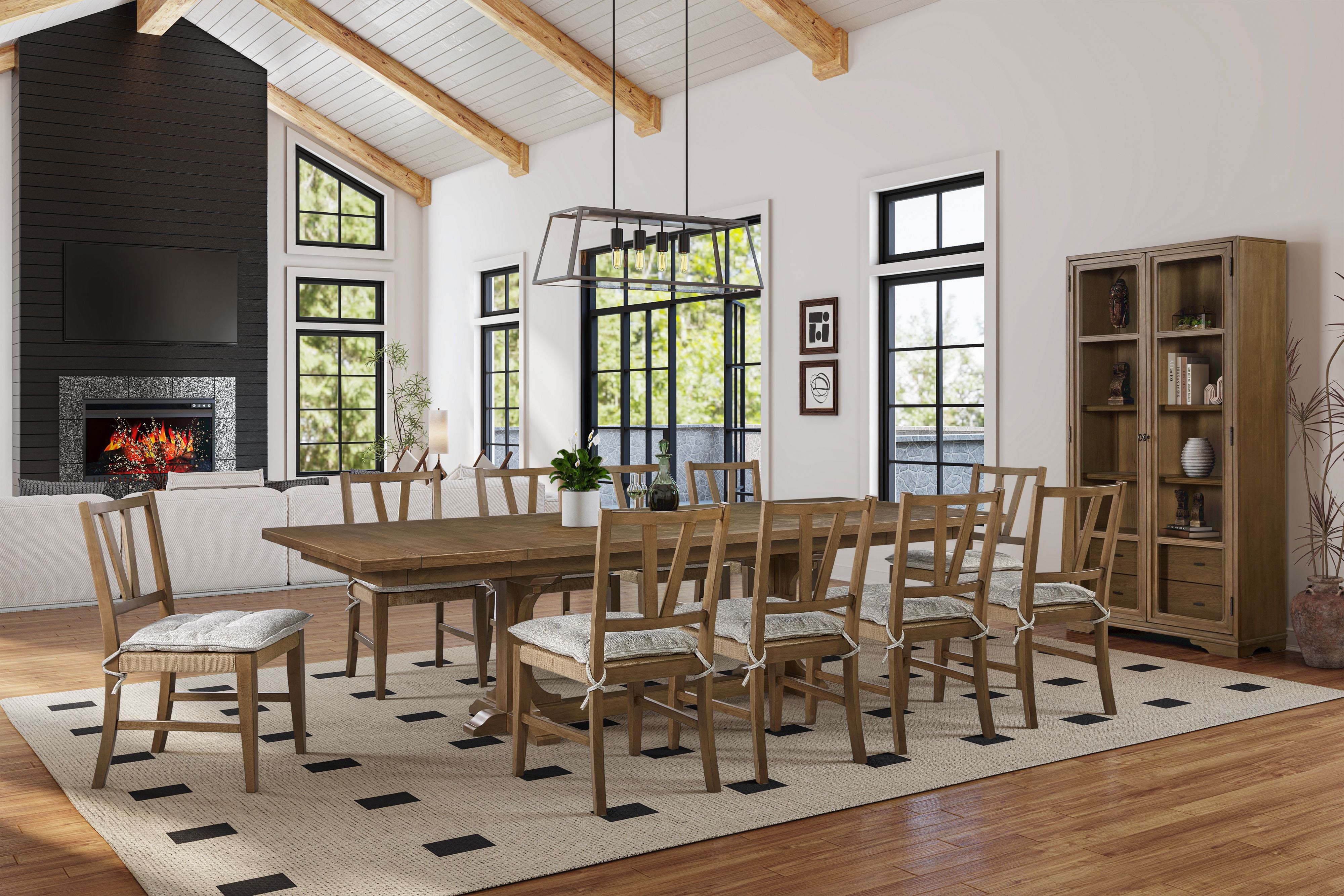 Finn Extendable Trestle Dining Table