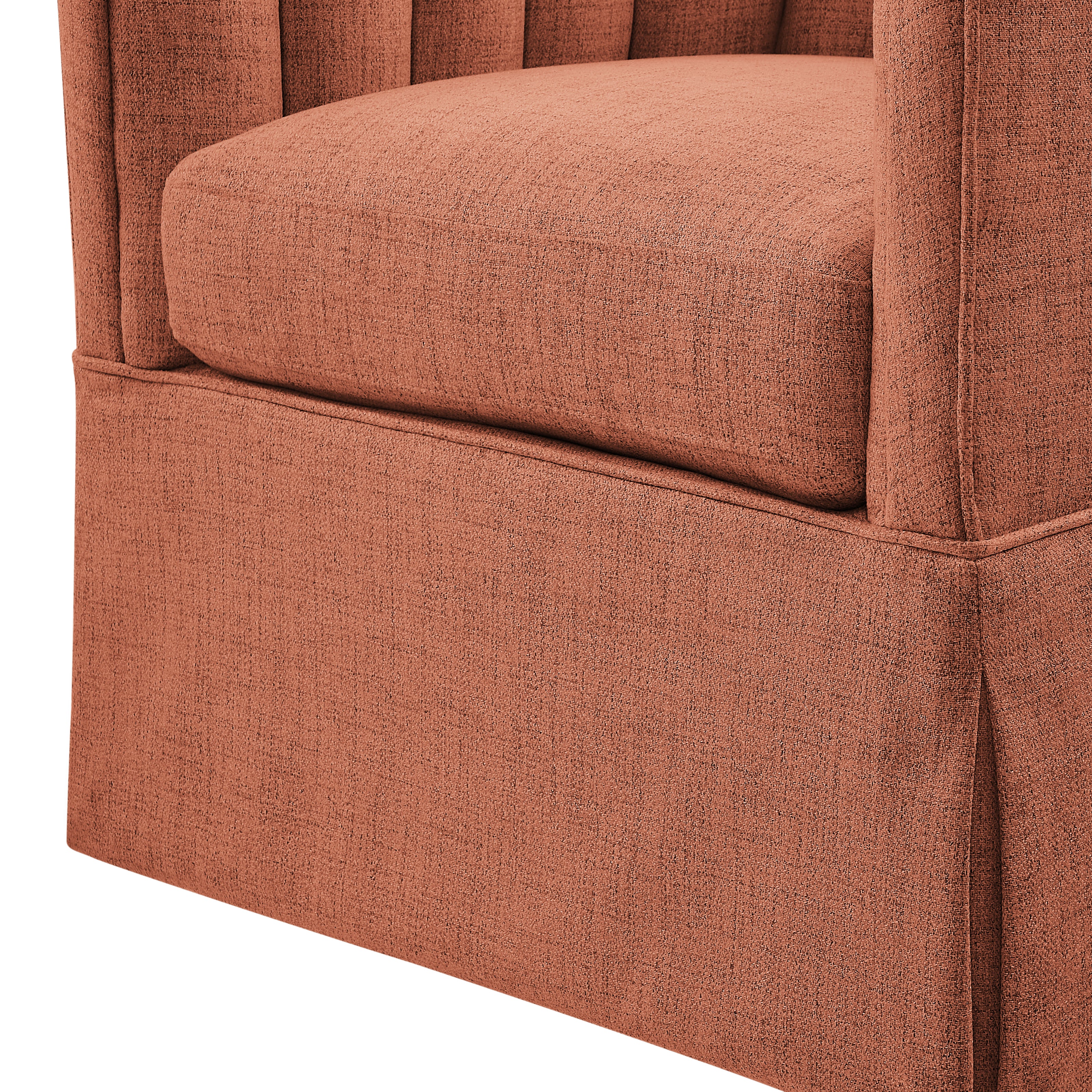 Skirted Swivel Accent Chair