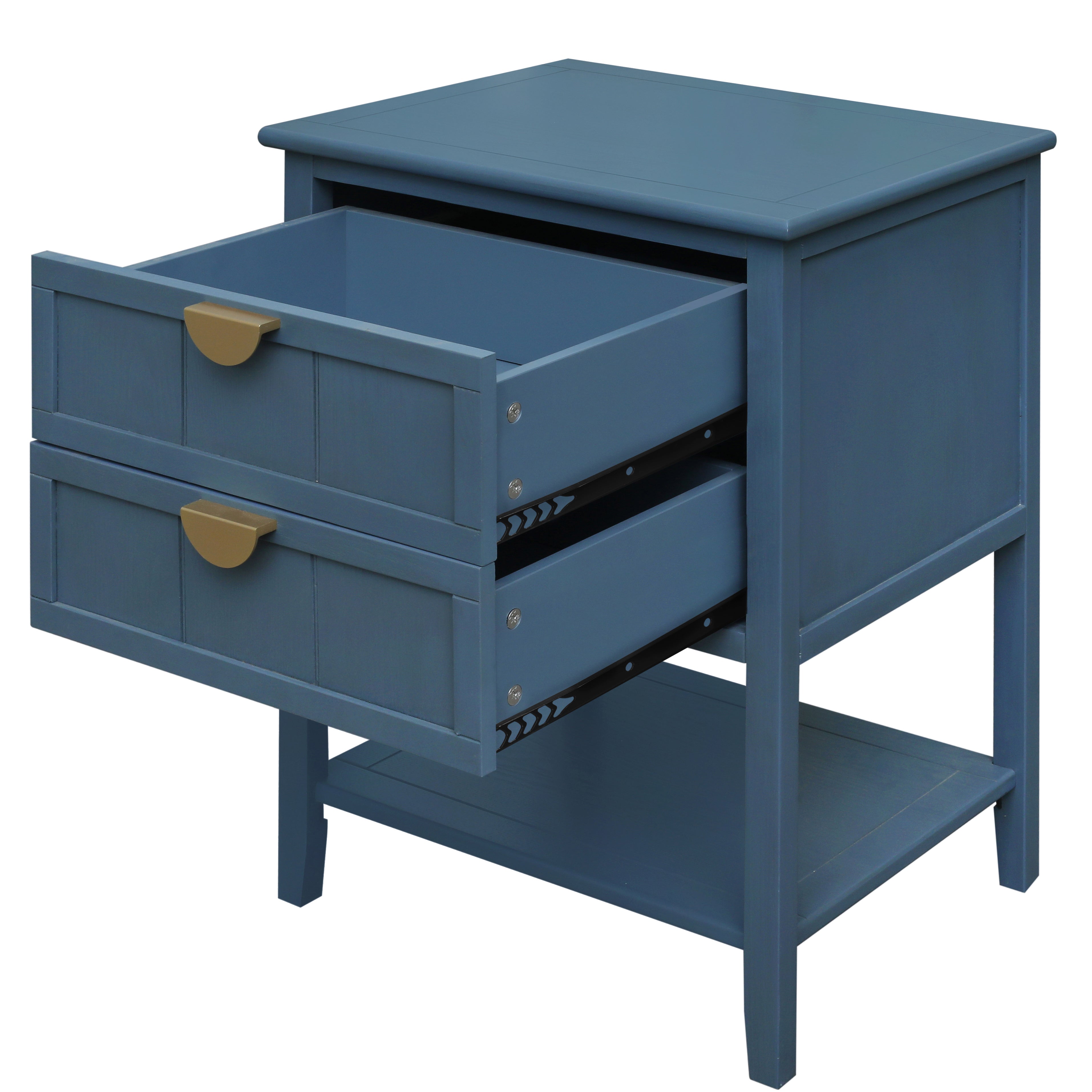 2 Drawer Side Table