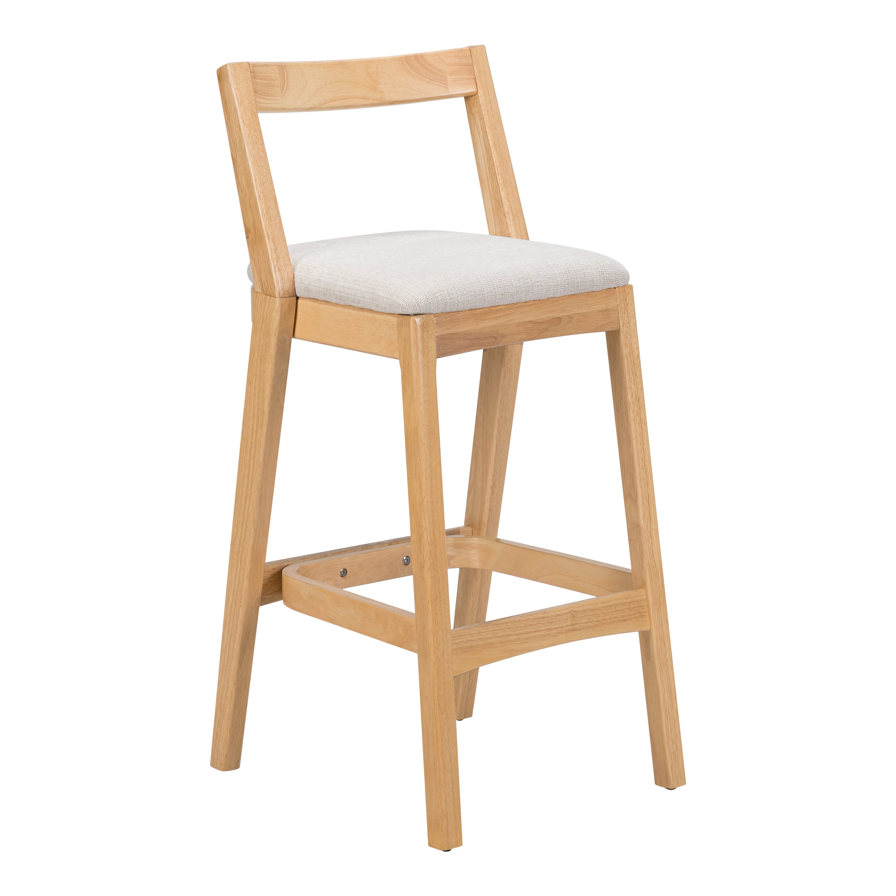 Jasper Indoor Rubberwood Barstool, Set of 2