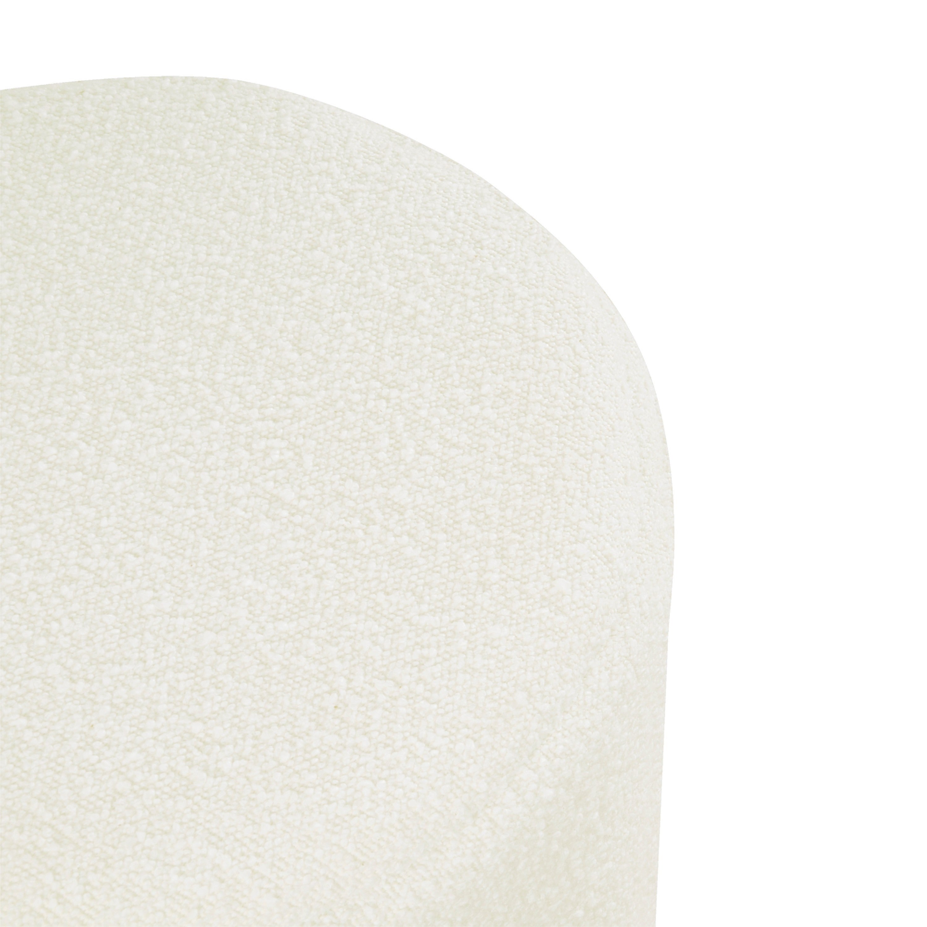 Sem Round Channel Stitch Accent Ottoman
