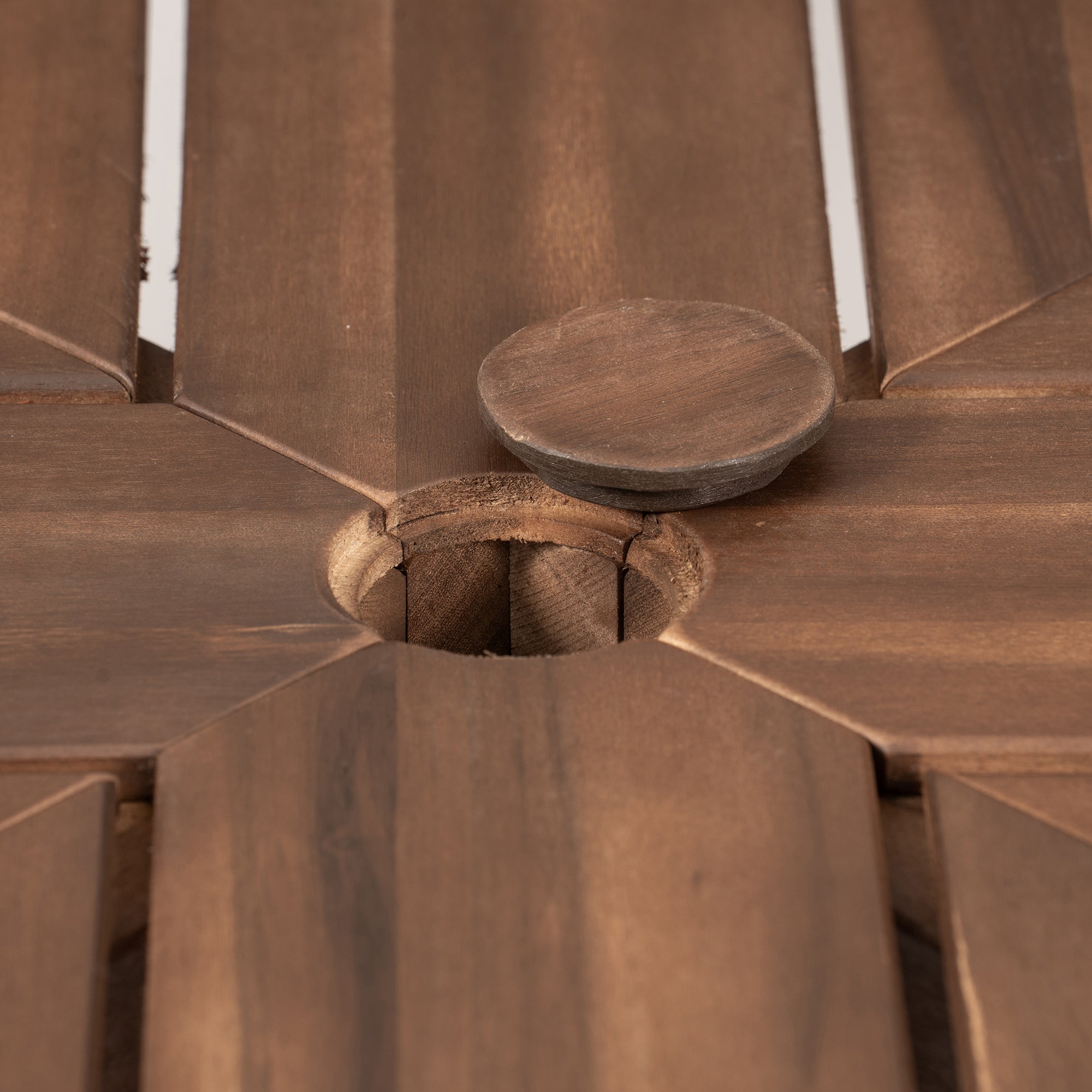 TREXM Patio Dining Table Set for 6