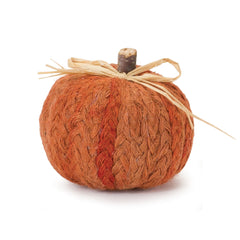Braided Fabric Pumpkin, Set of 2