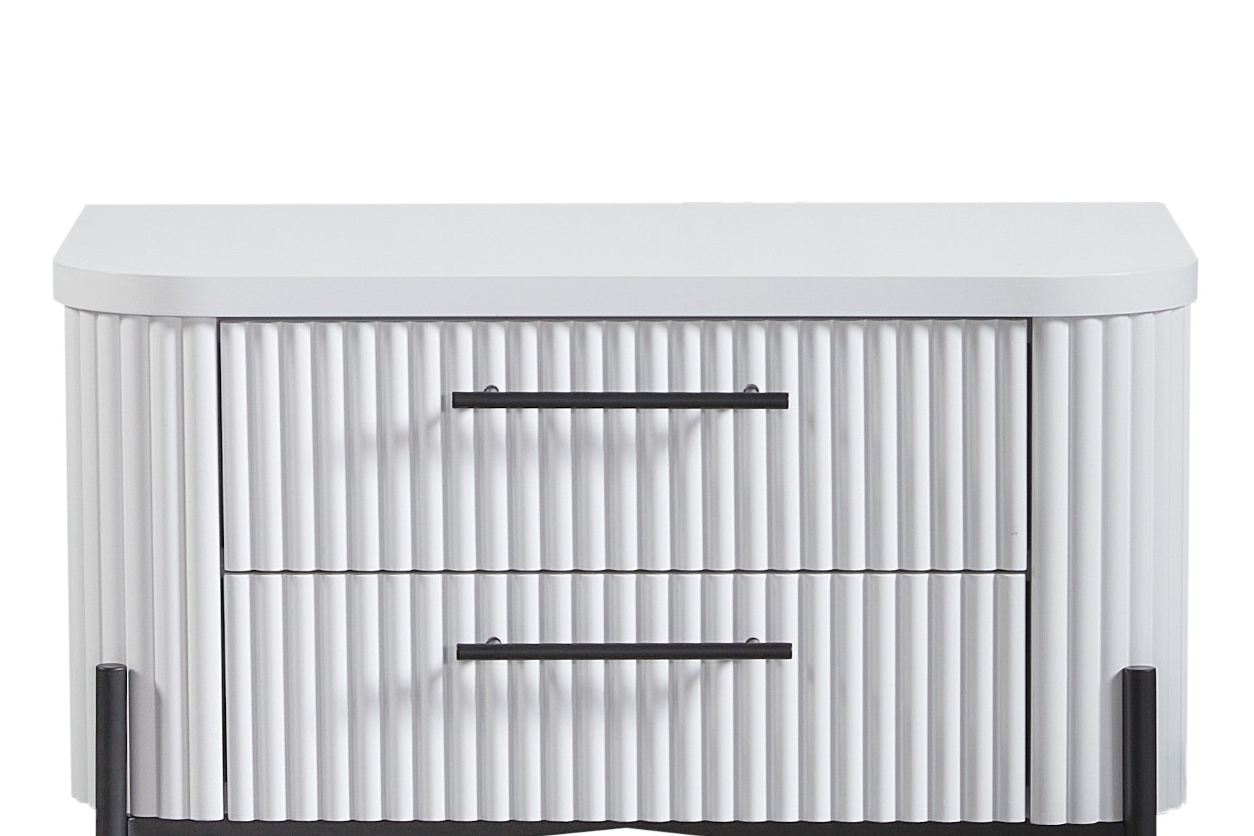 Kennedy Fluted 2-Drawer Nightstand