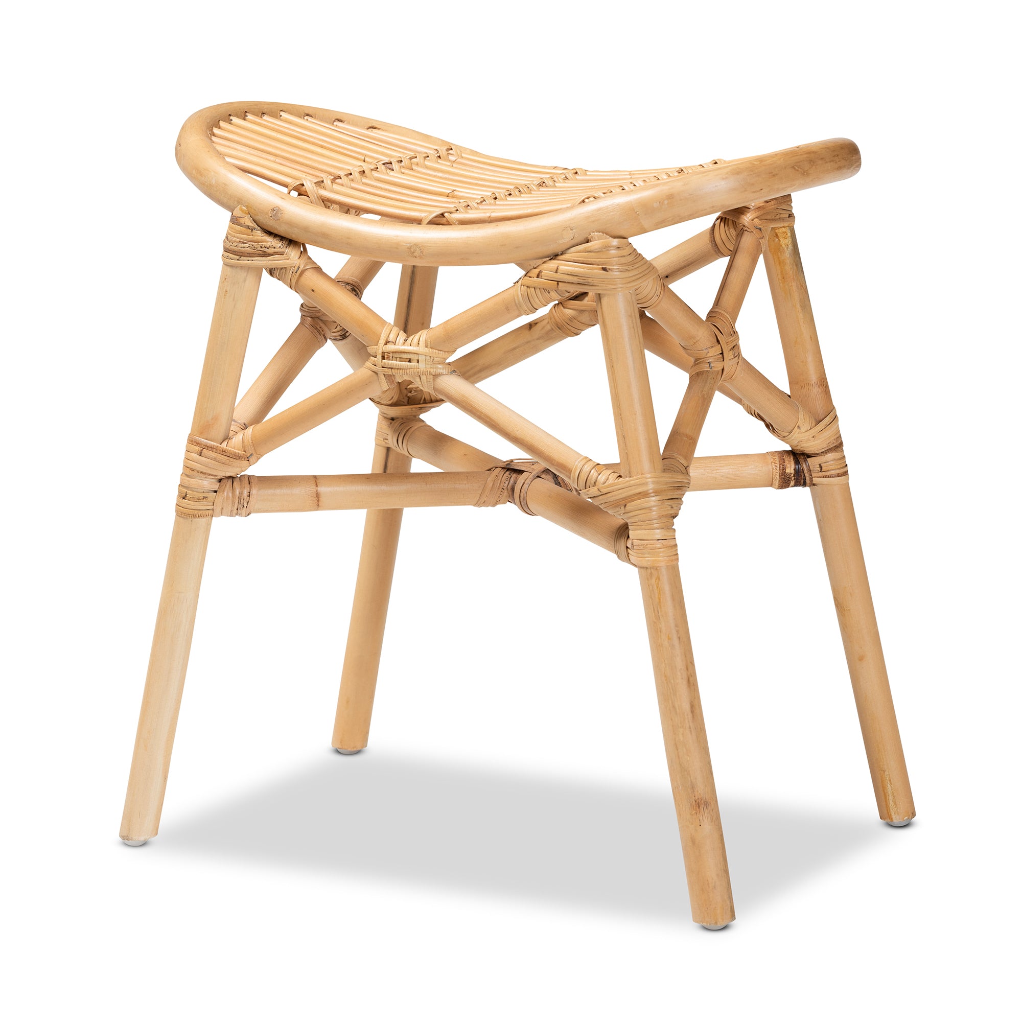 Kairo Cross Frame Rattan Side Table