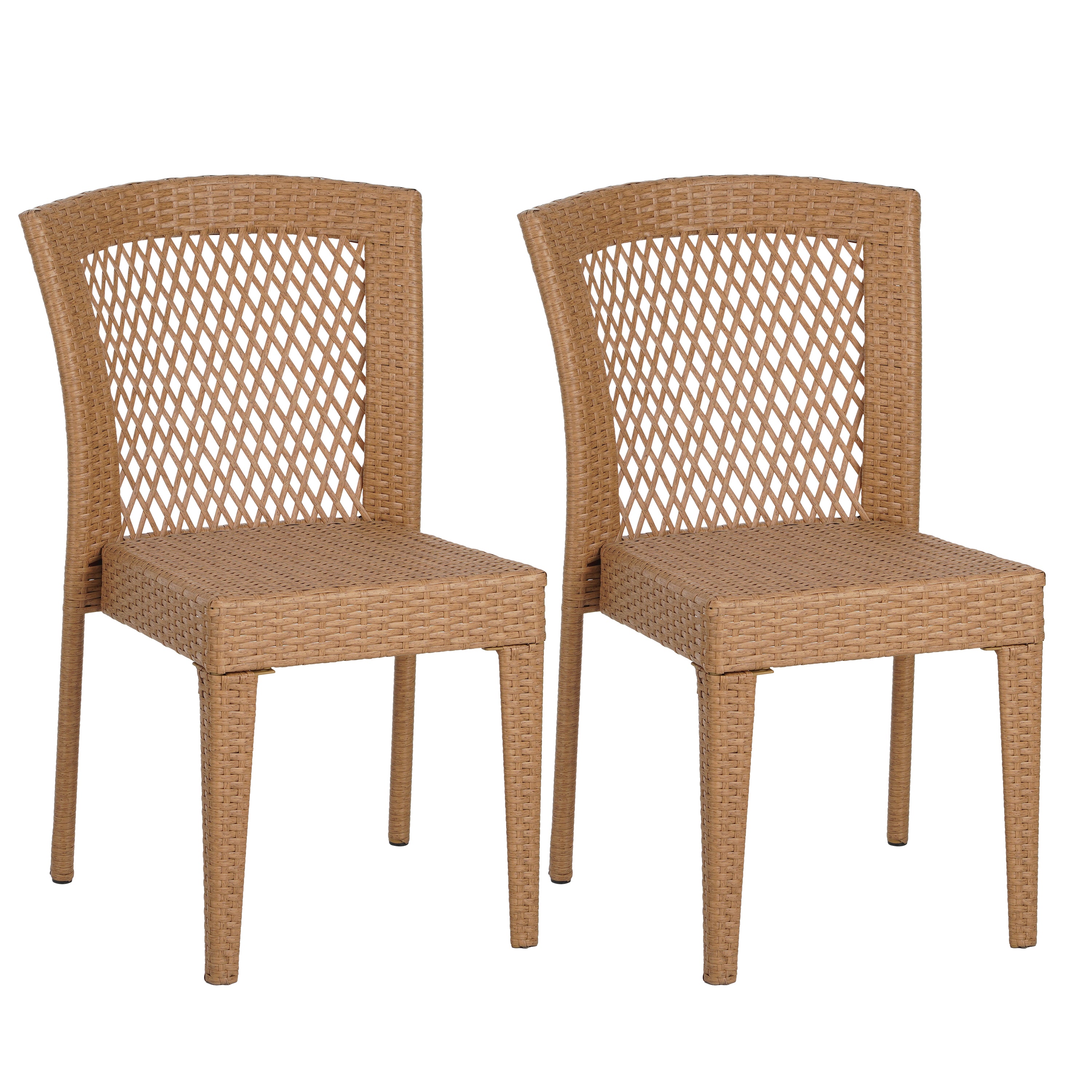 Farley Stacking Outdoor Dining Chairs, Set of 2