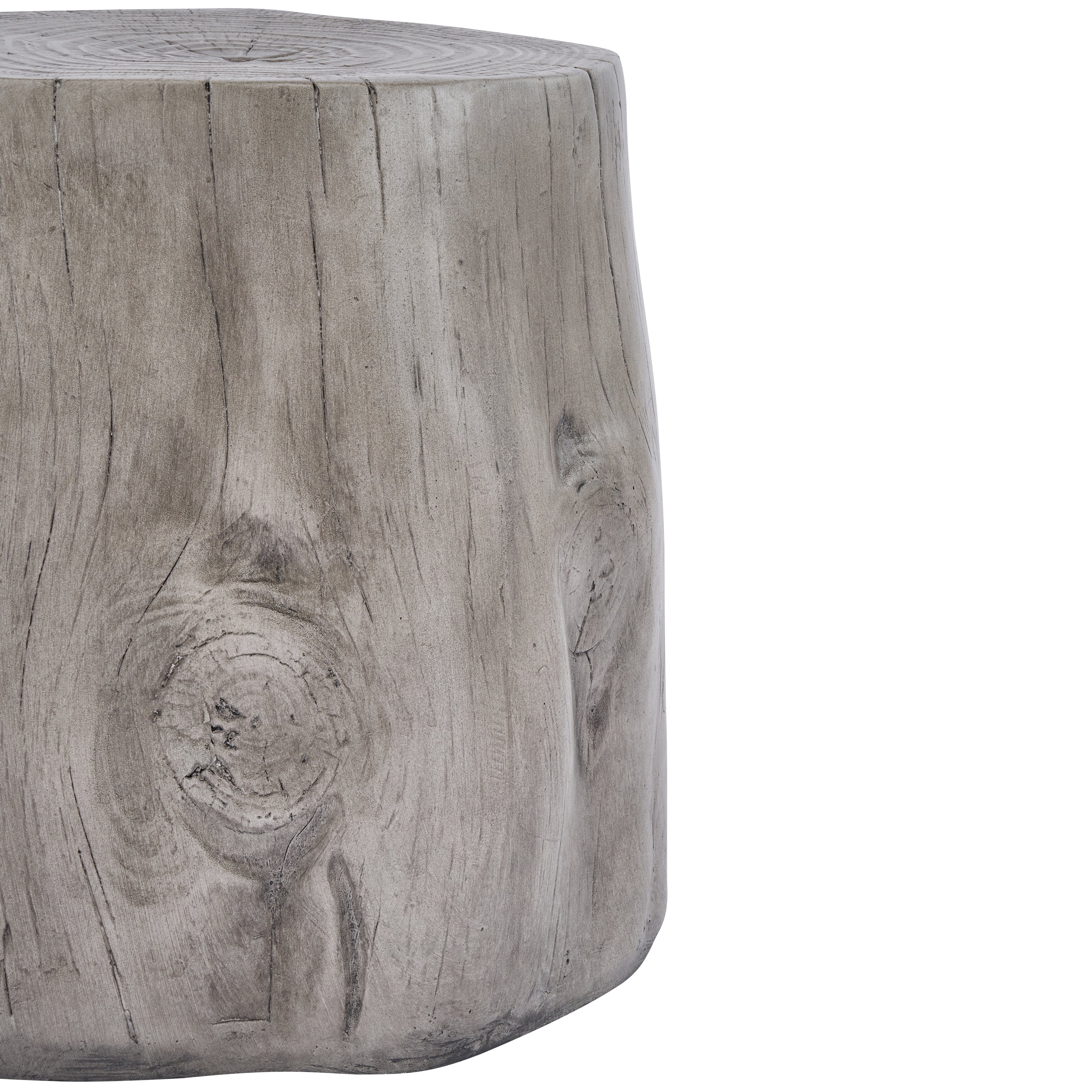 Tree Stump Outdoor Side Table