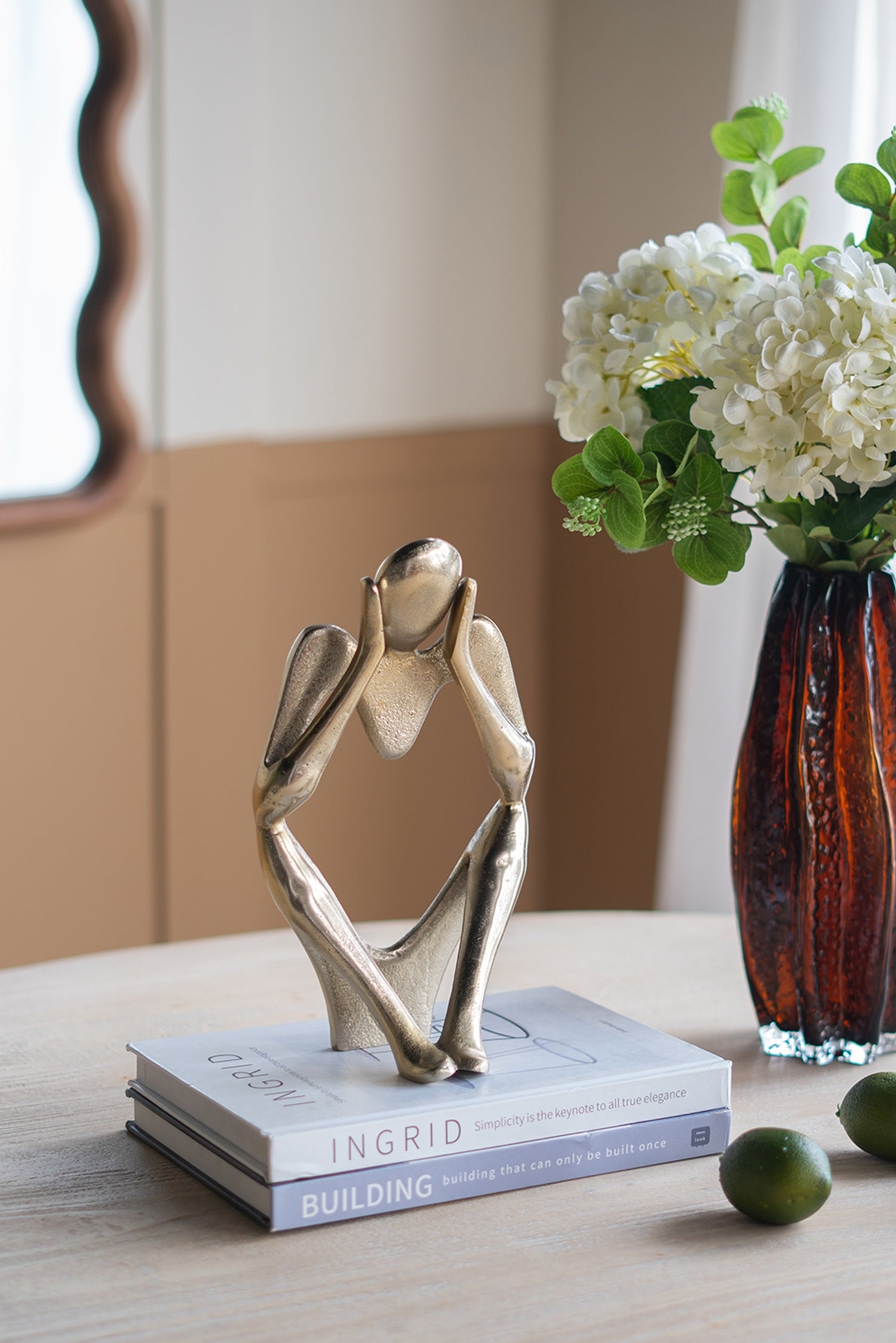 Abstract Aluminum Human Statue