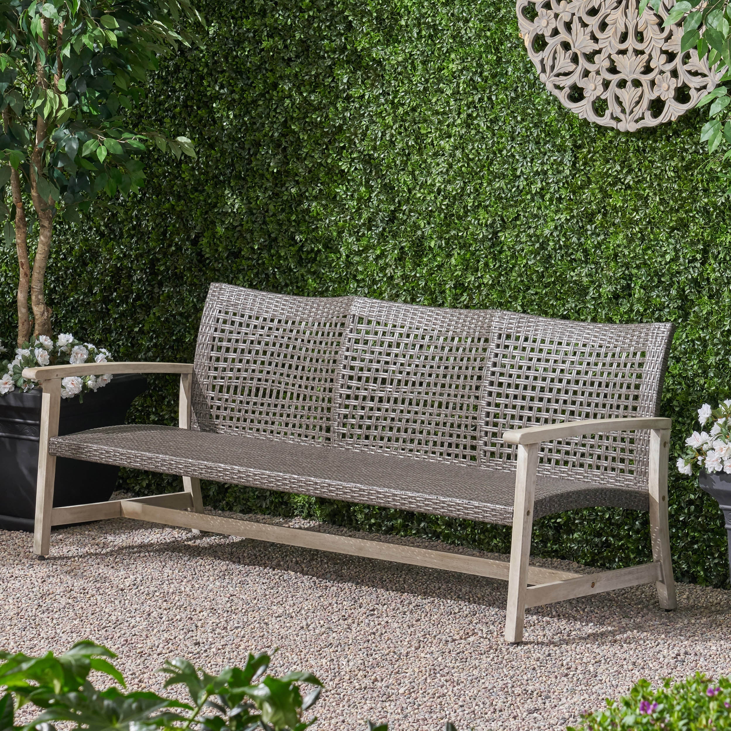 Hampton Outdoor Rattan 3 Seater Sofa
