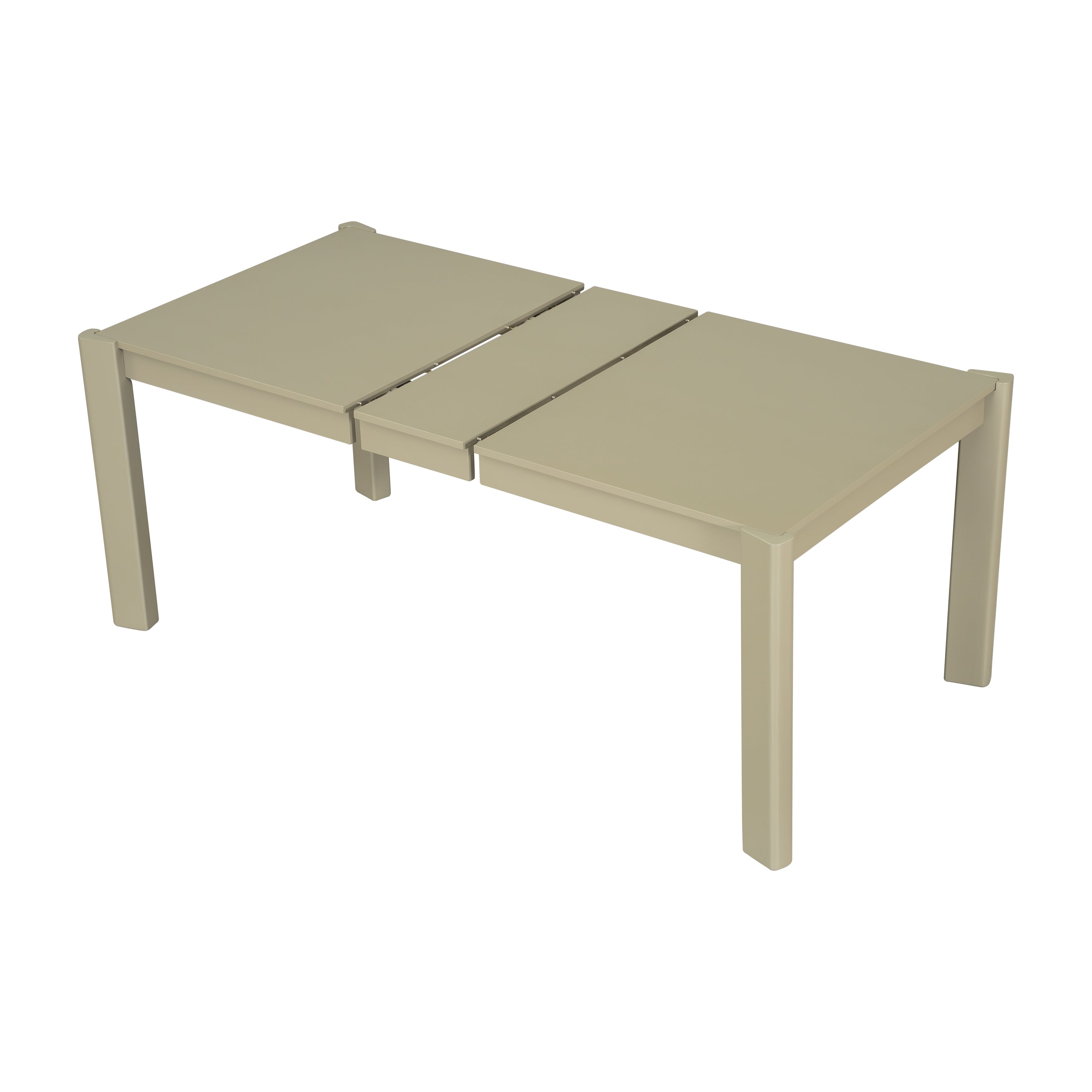 Modern Farmhouse Extendable Dining Table Set with Solid Wood Rattan Chairs and Bench