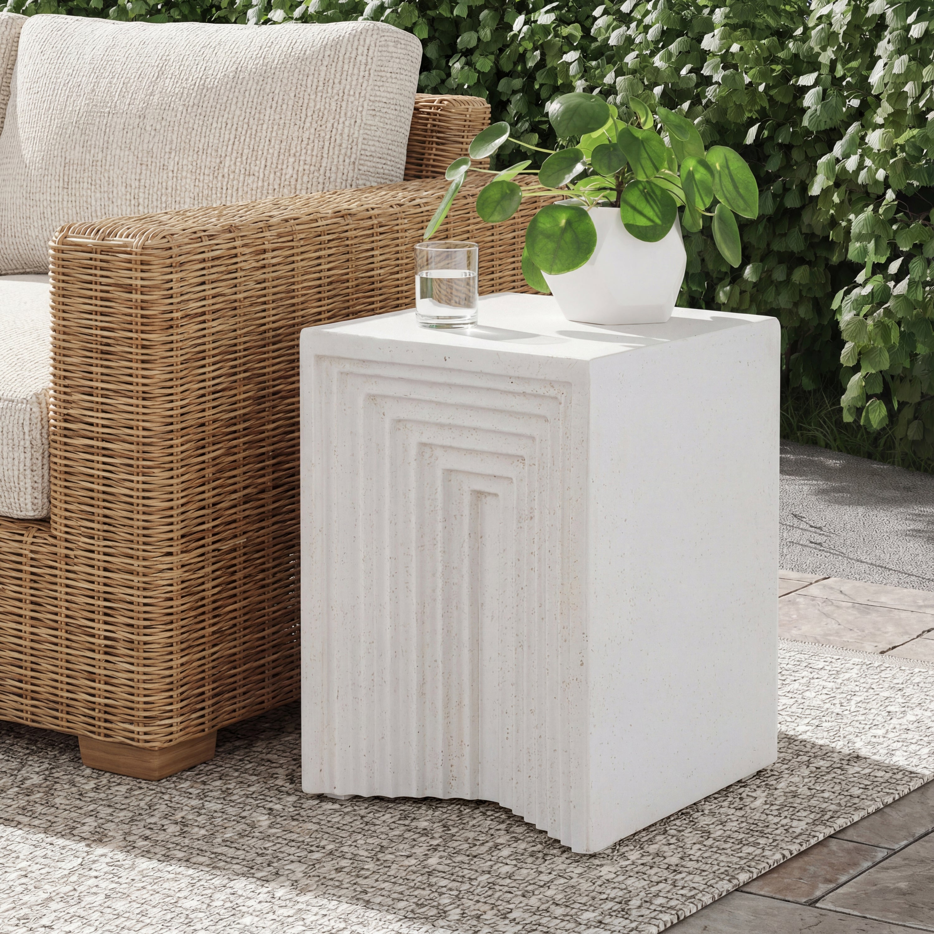 H&O × Geek Field _ ML SideTable Geometric Texture Minimalist MGO Side Table – Pier 1