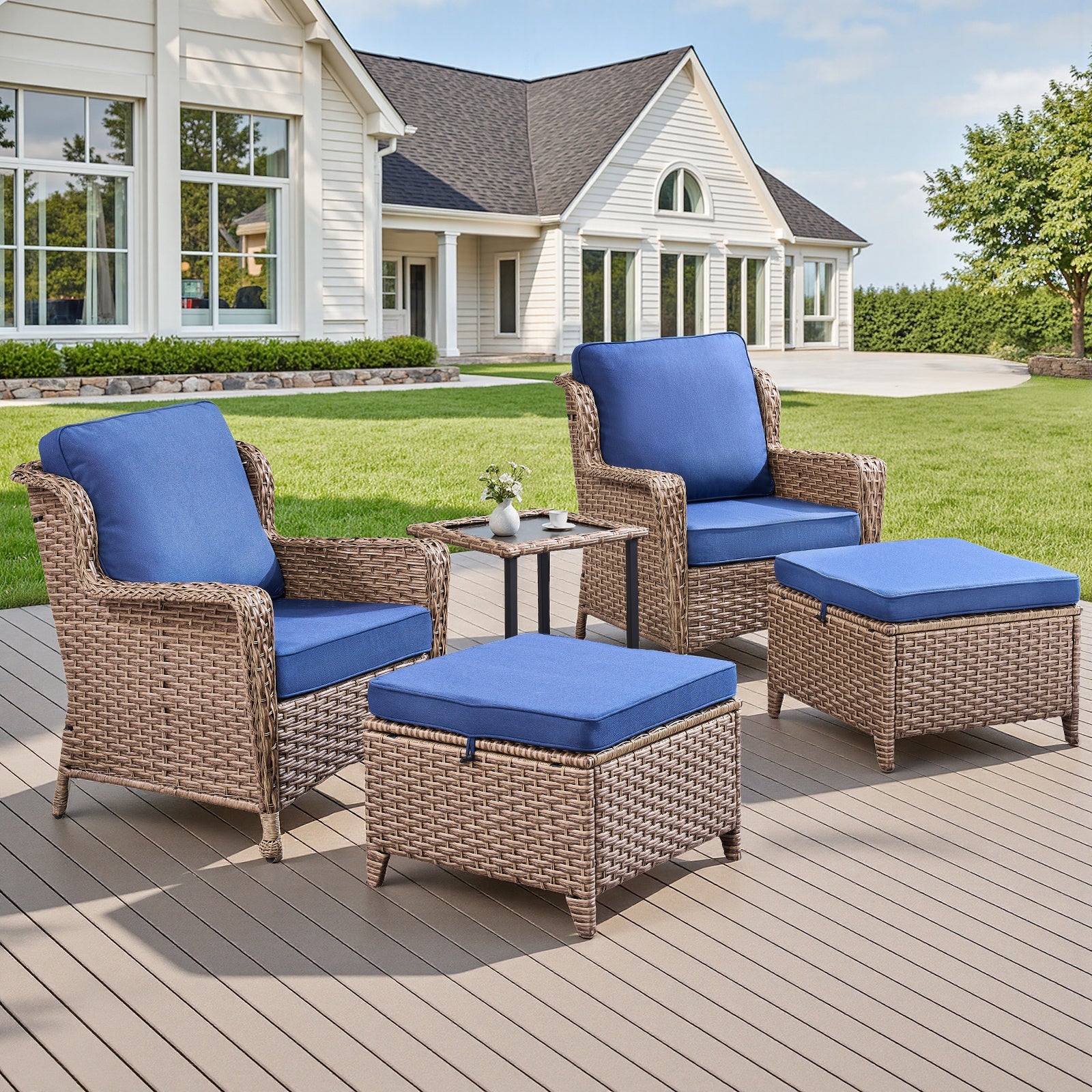Avery 5 Piece Outdoor Lounge Set