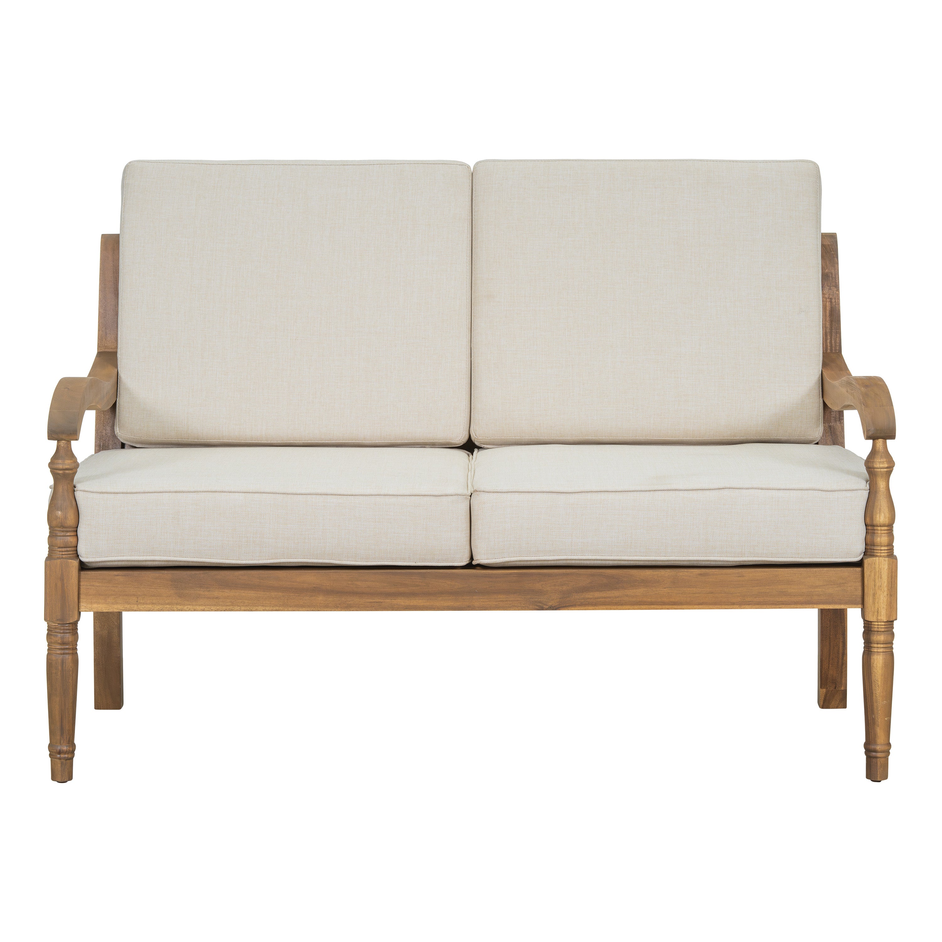 Islewood 2 Piece Acacia Wood Outdoor Loveseat & Coffee Table Set