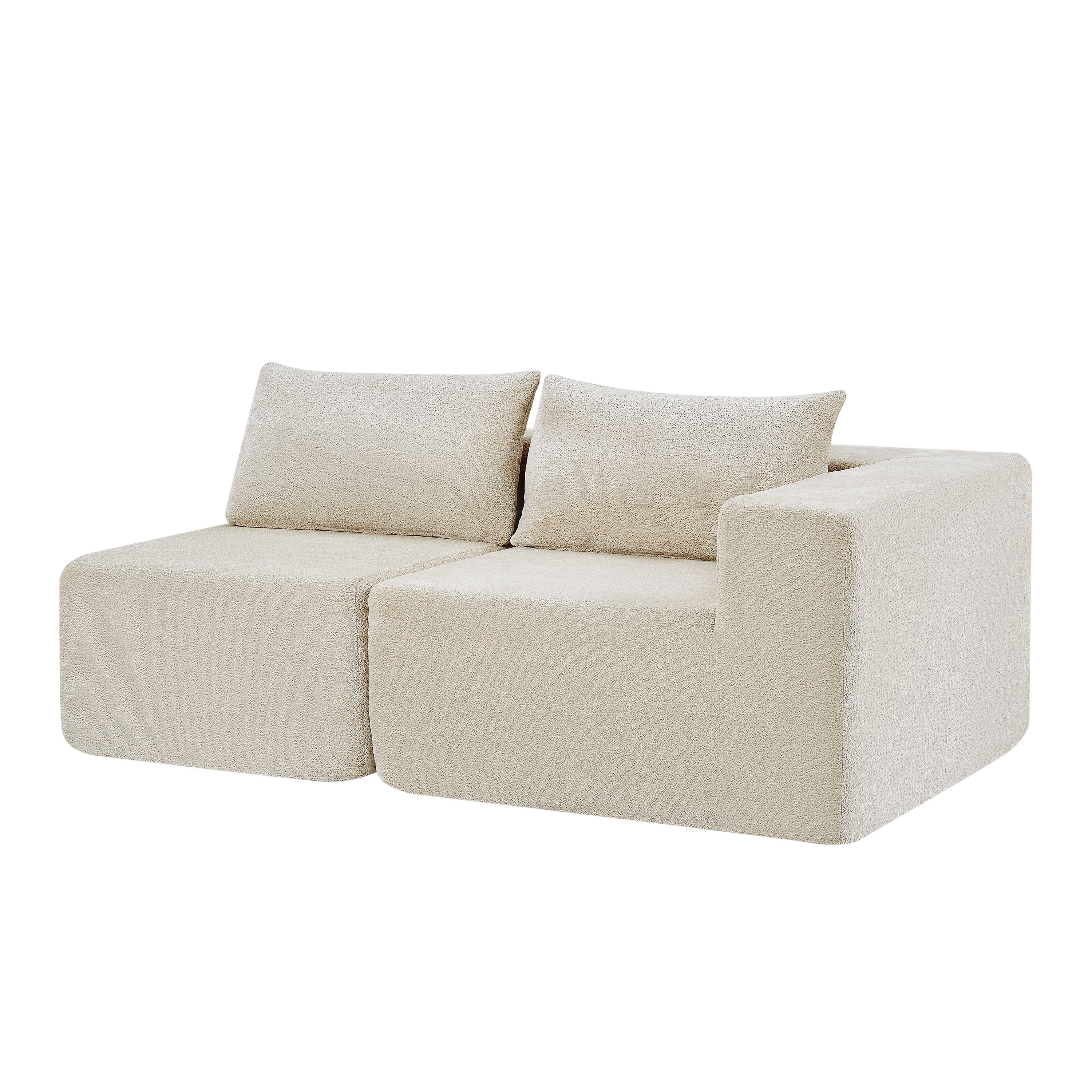 107" Compressed Sectional Sofa