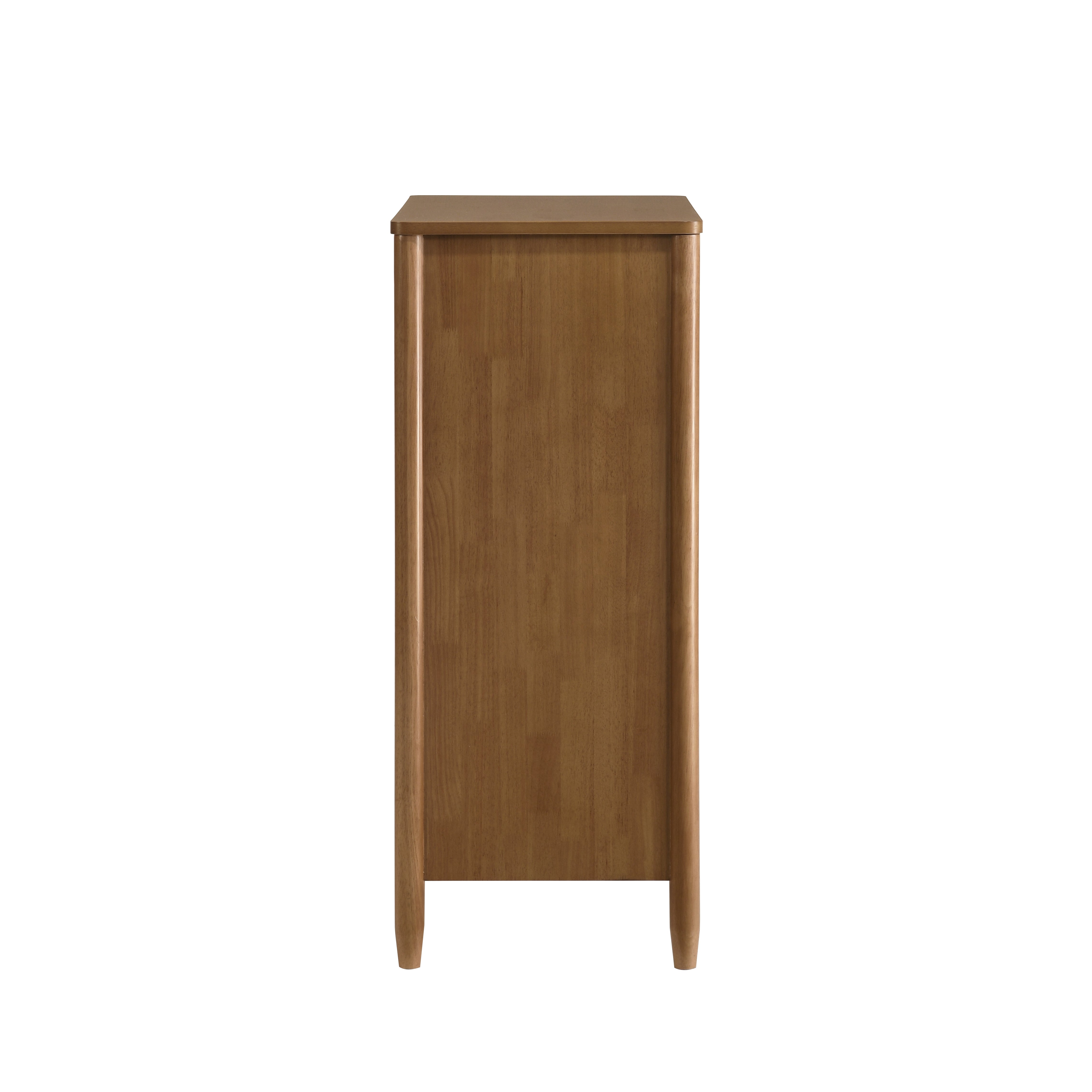 Vichy Wood and Rattan 4-Drawer Chest