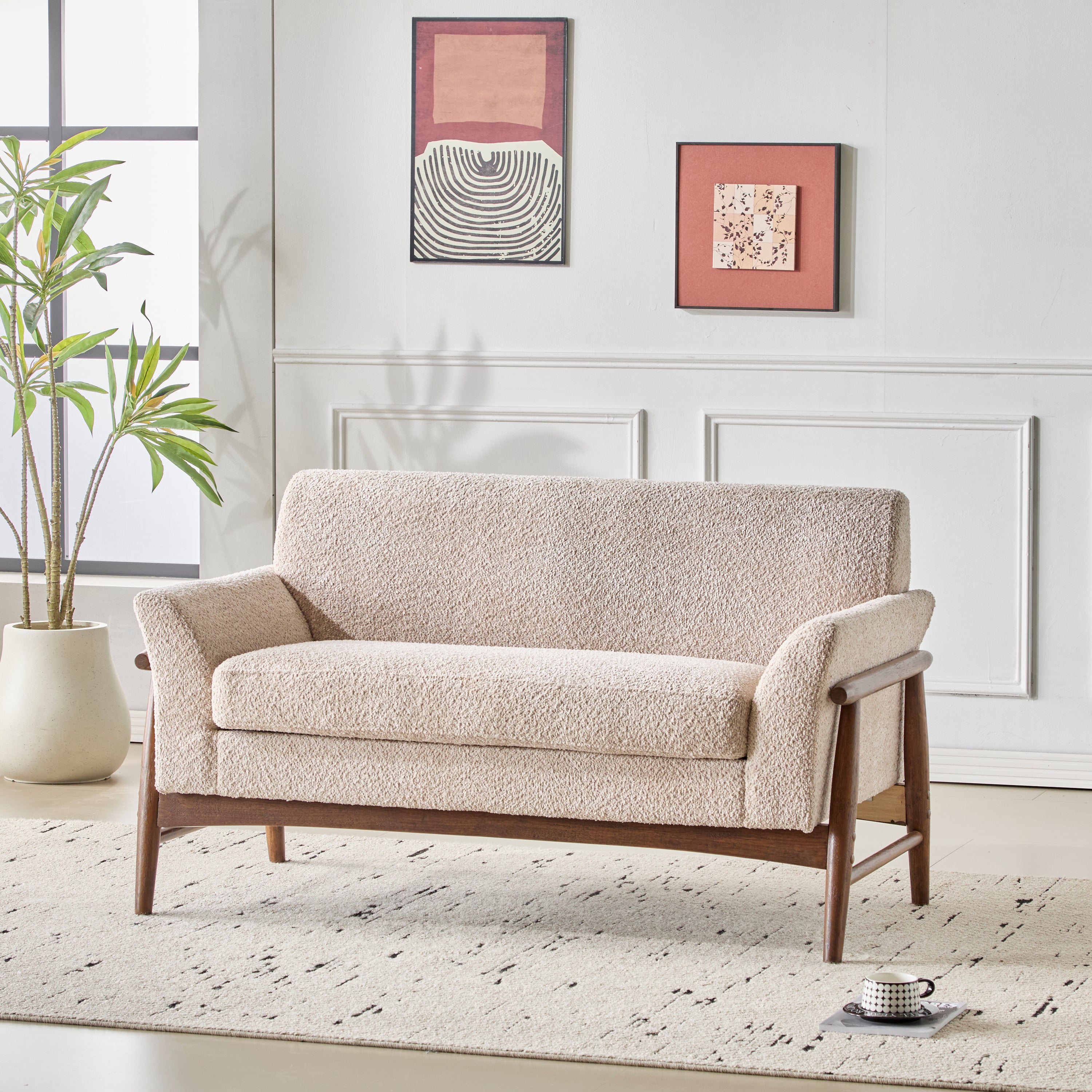Haverhill Boucle Flared Arms Loveseat