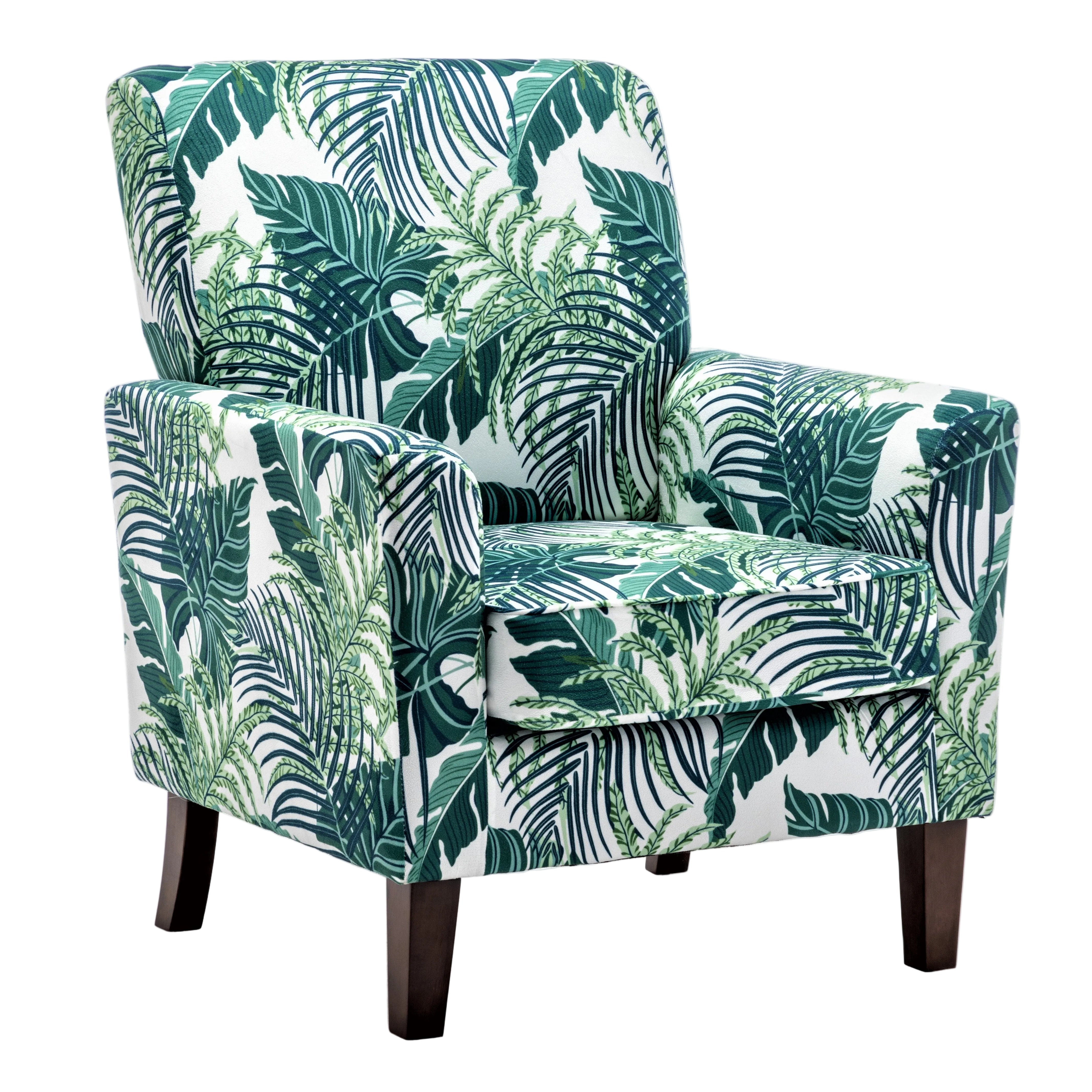 Palm Patterned Armchair