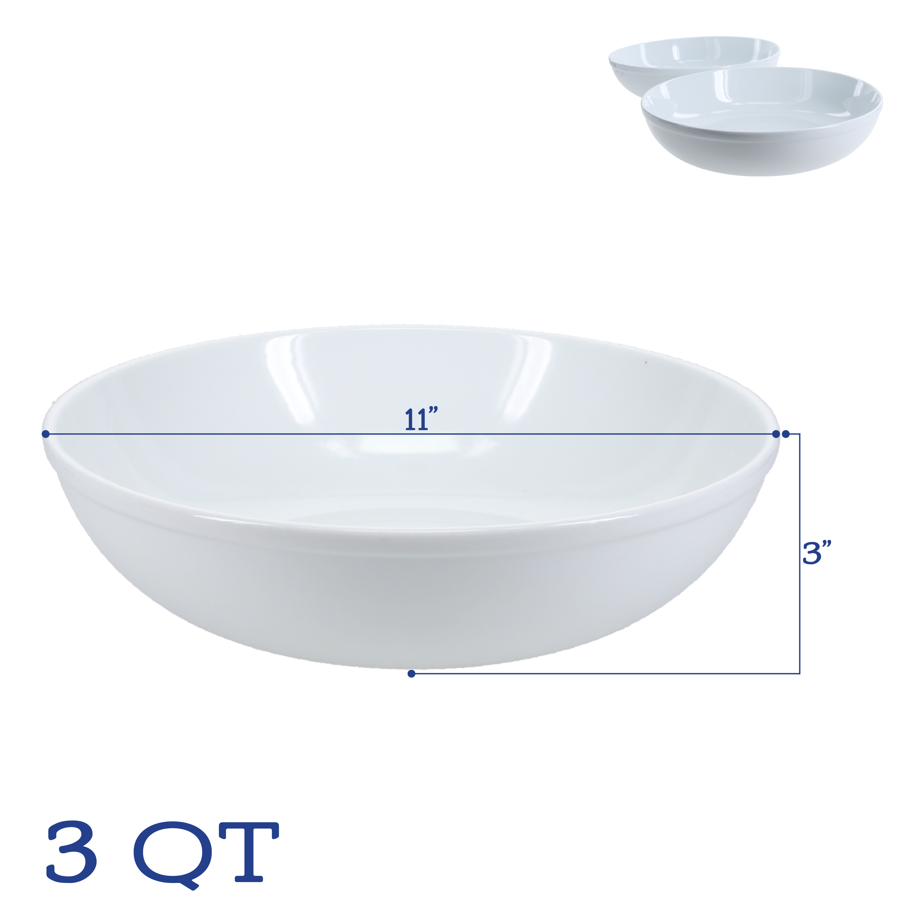 Round Serving Bowl, Set of 2